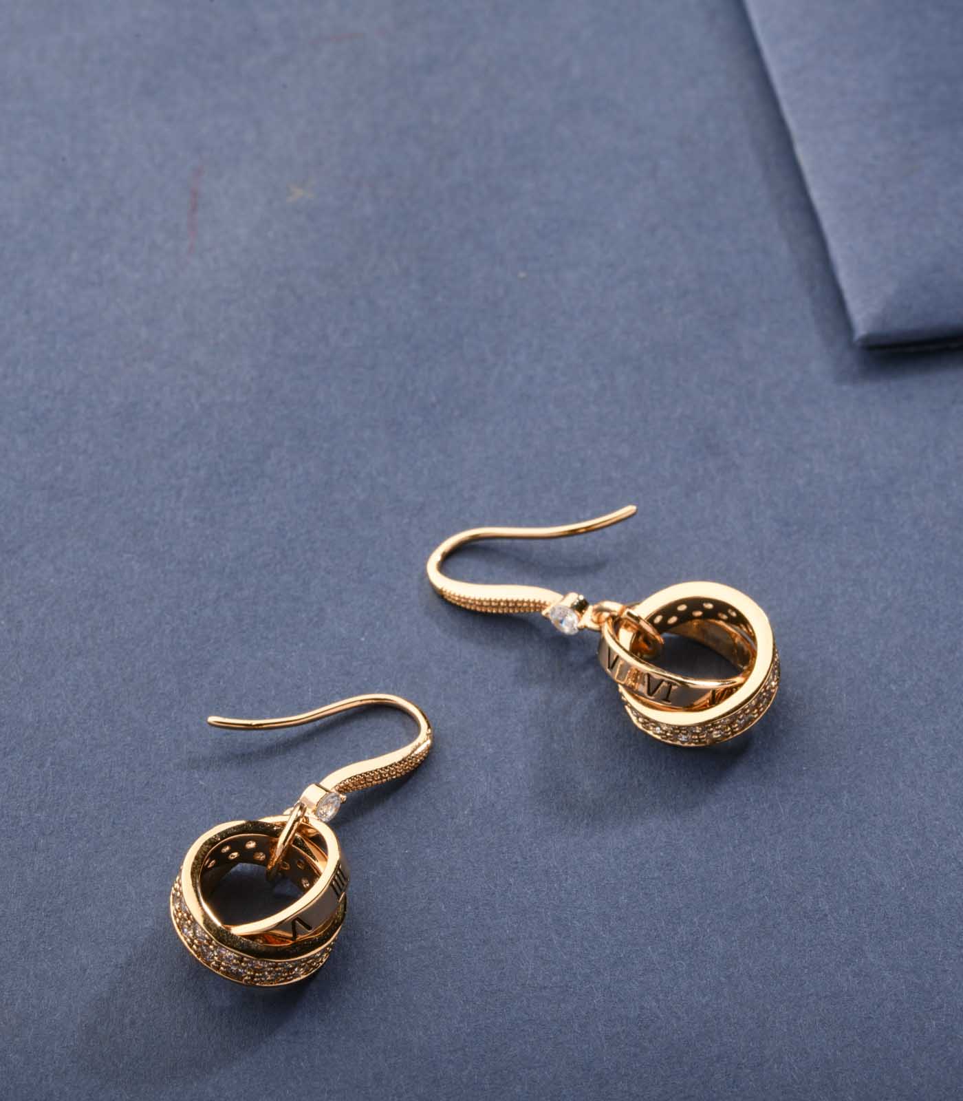 Funky Loops Of Brass Earrings (Brass)