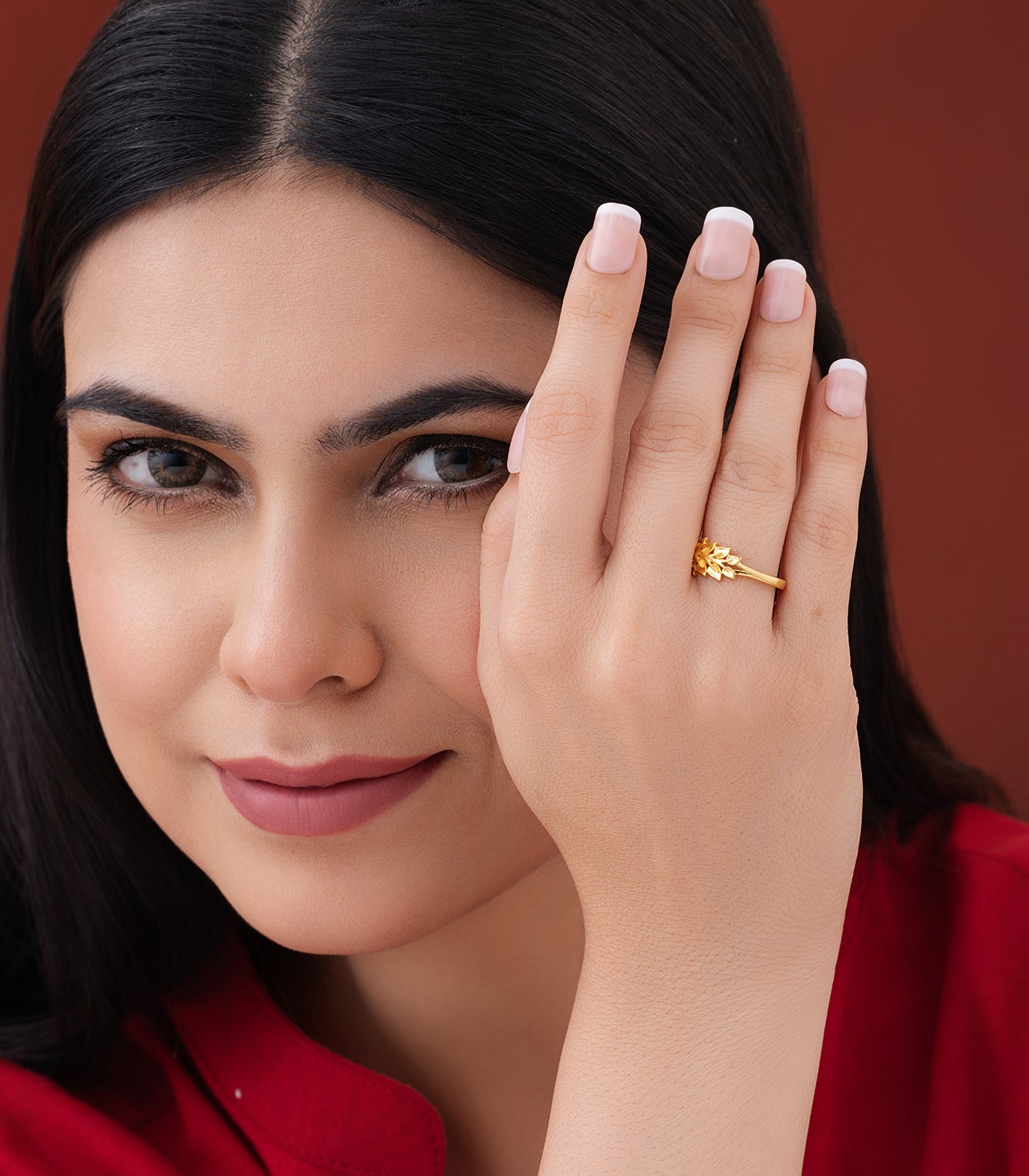 Blooming Glaze Gold Finger Ring