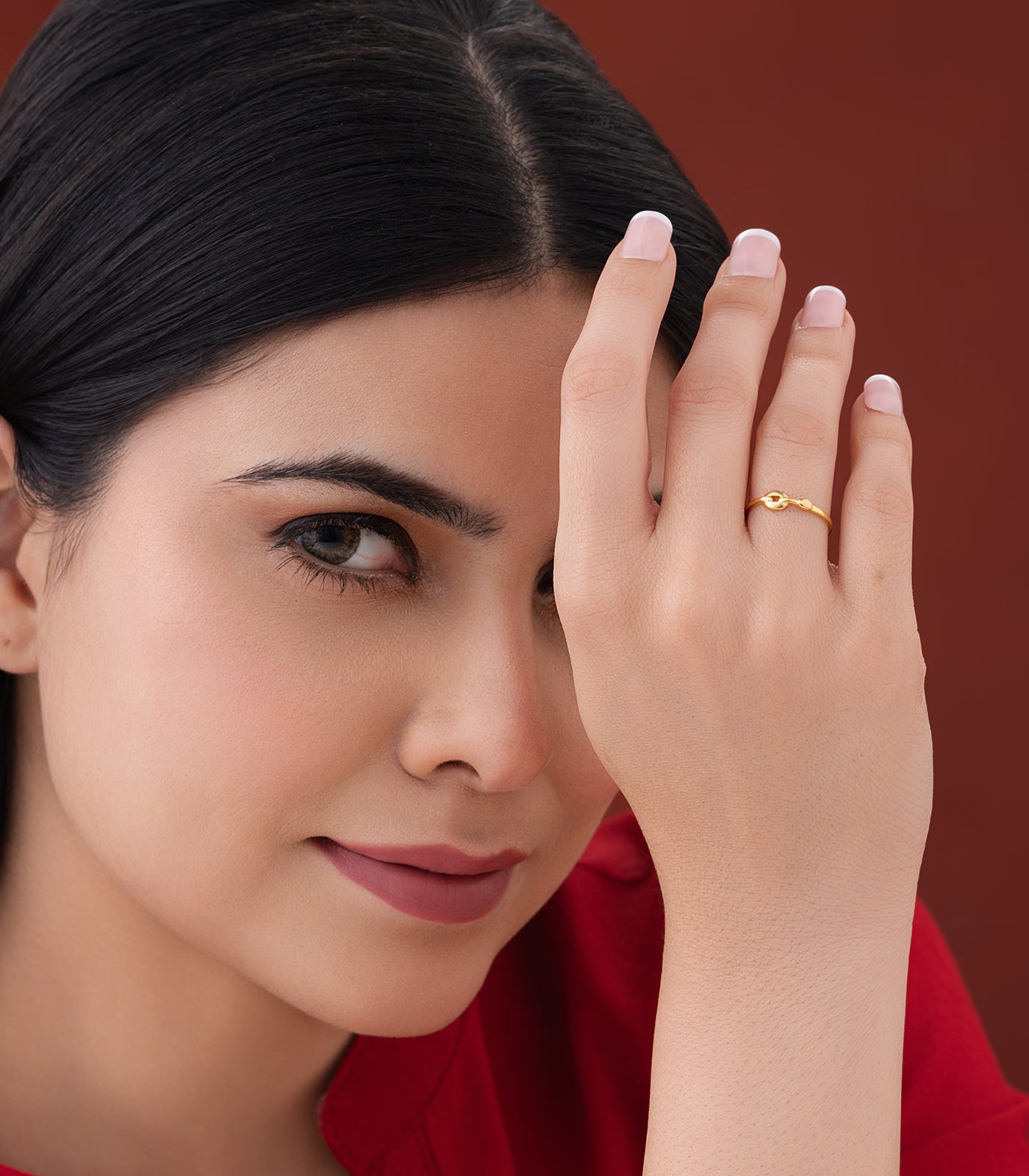 Chain style Gold Finger Ring
