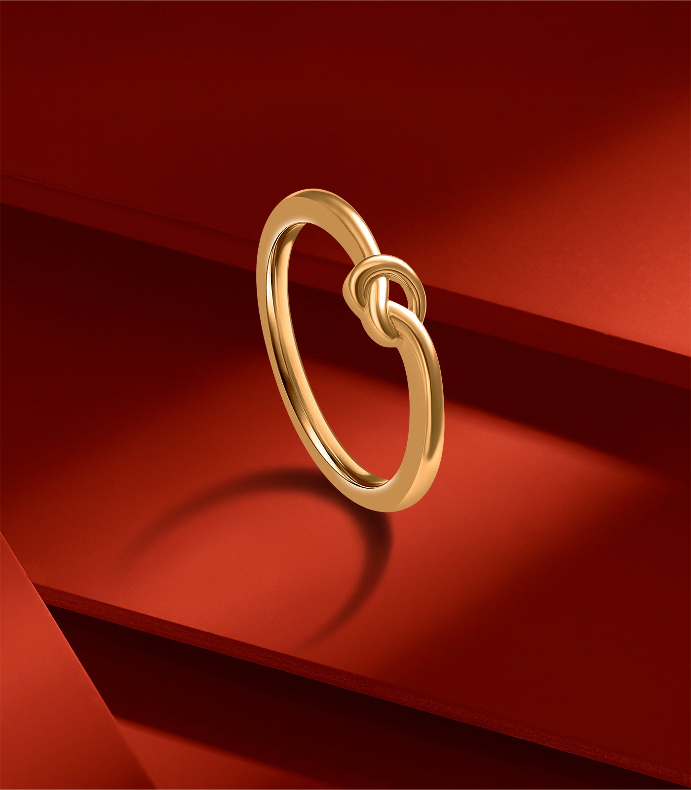 Timeless Knot Gold Finger Ring