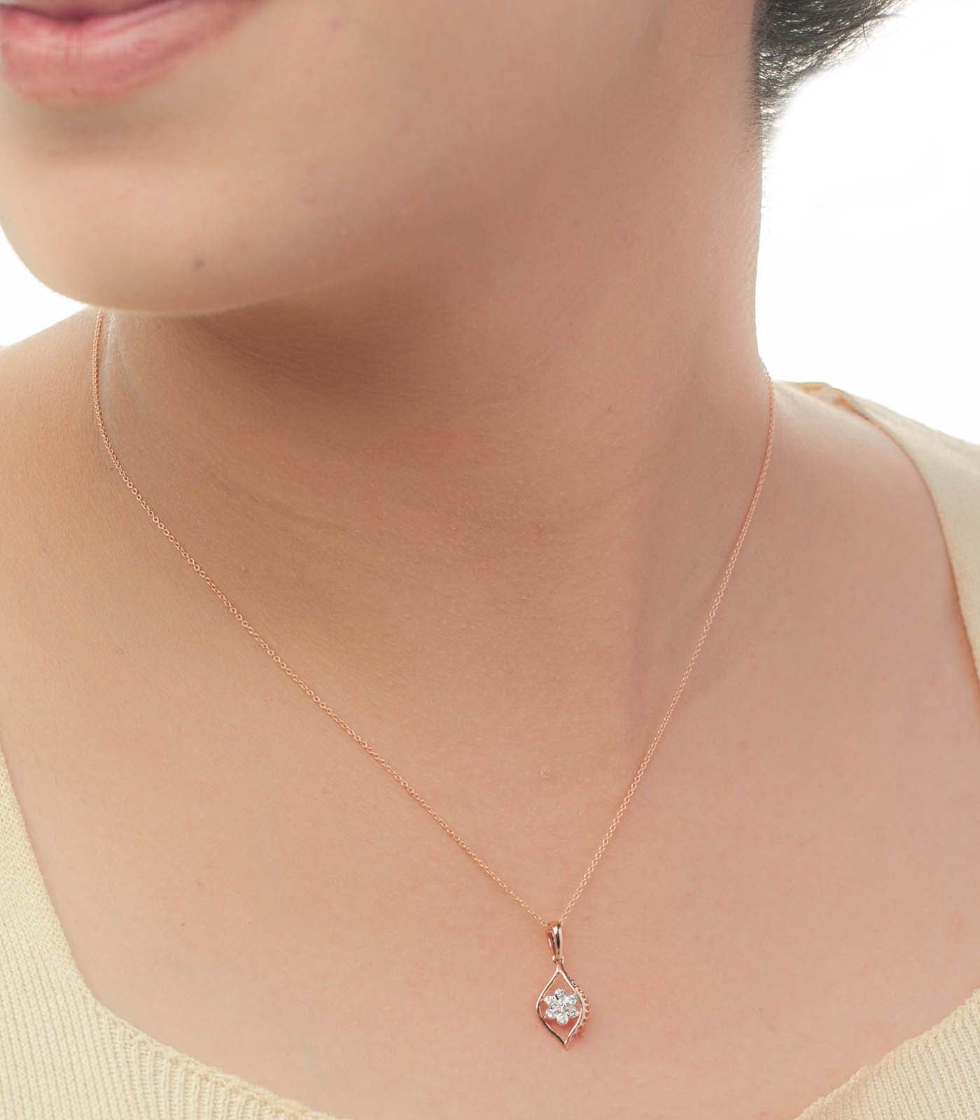 Diamond Blossom Brilliance Necklace