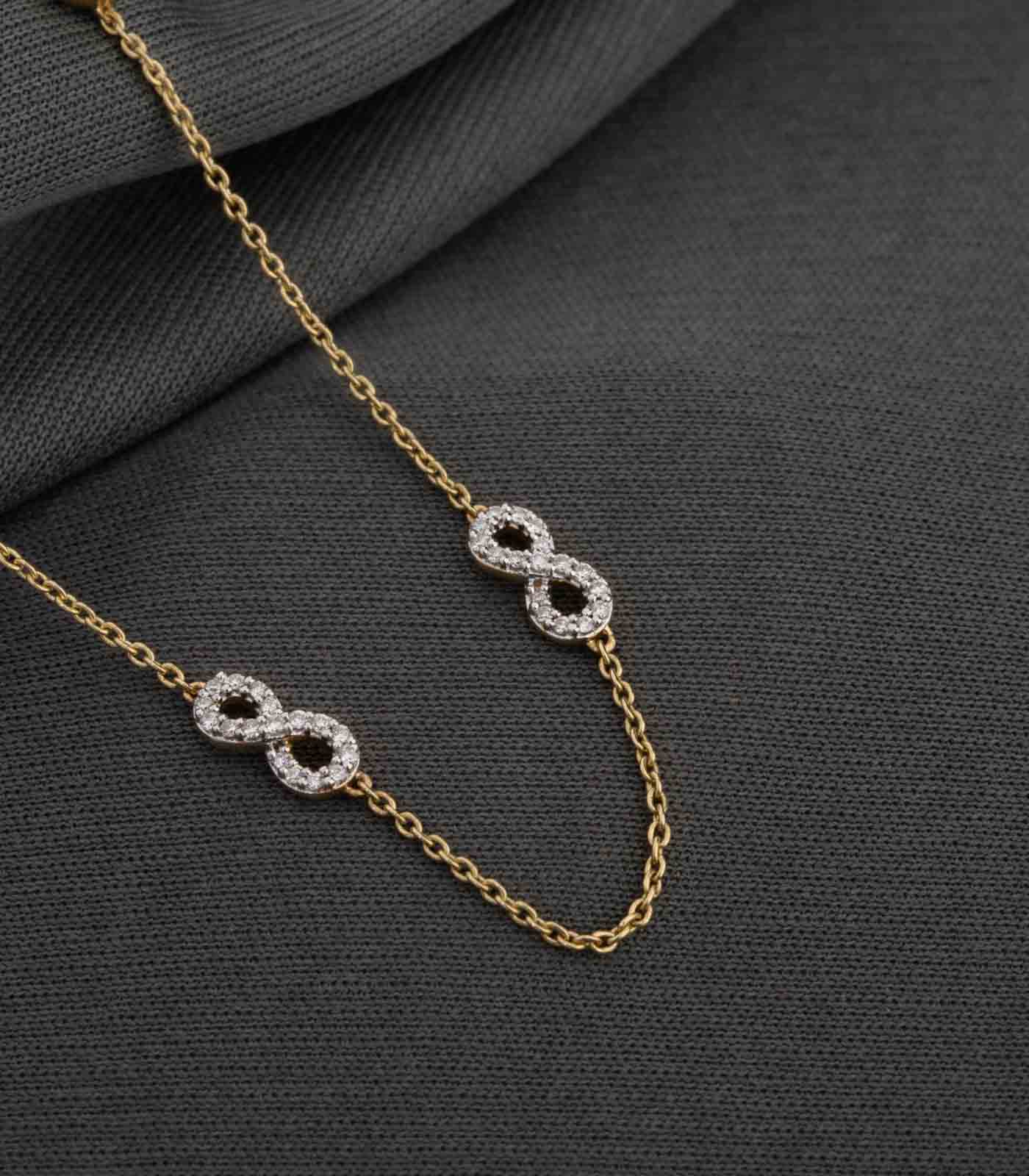 Diamond infinity Necklace