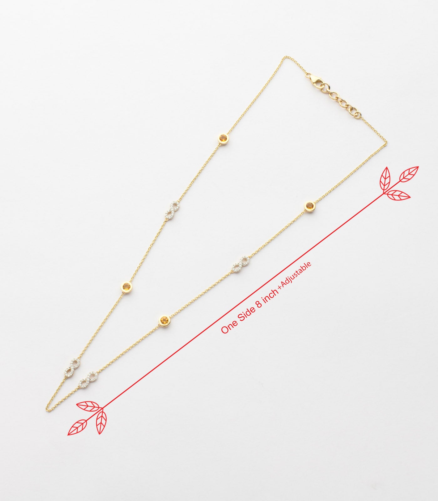 Diamond infinity Necklace