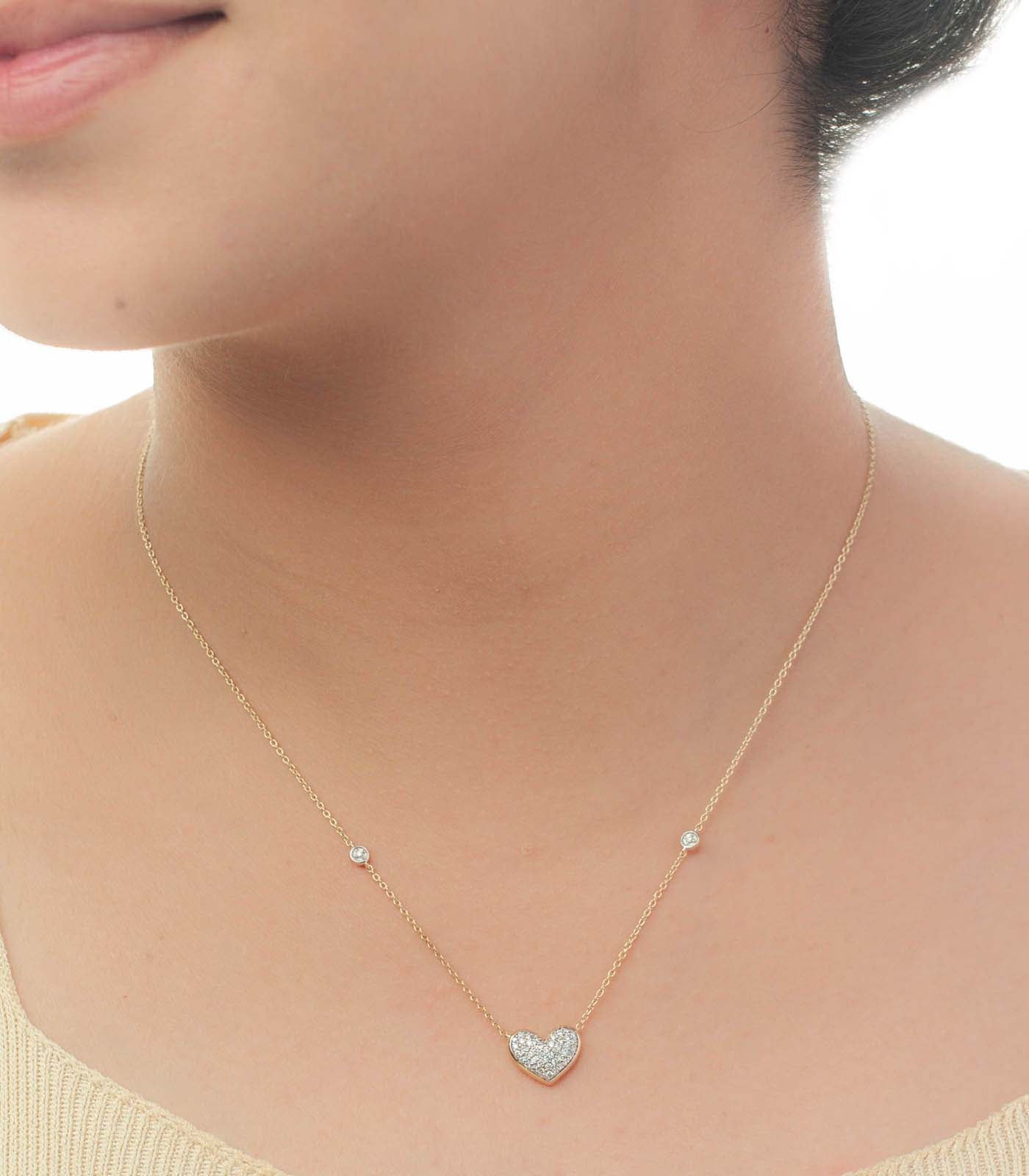 Diamond Heart Haven Necklace