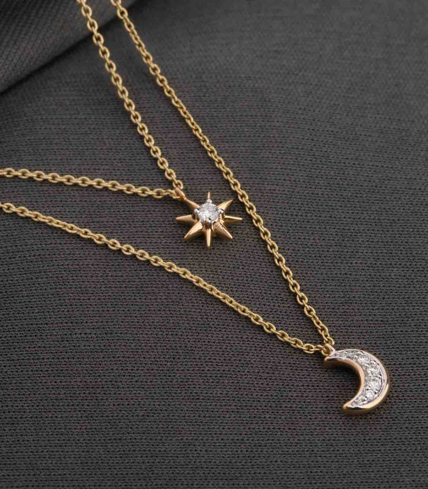 Diamond Solar Flare Necklace