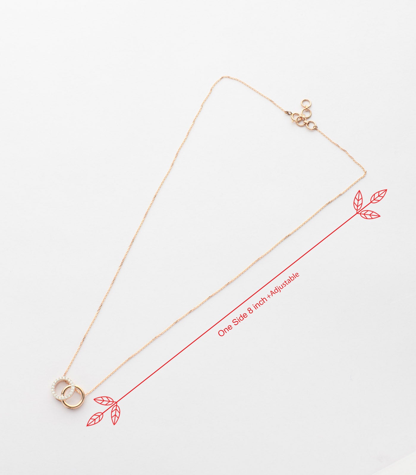 Diamond Stylish Swirls Necklace