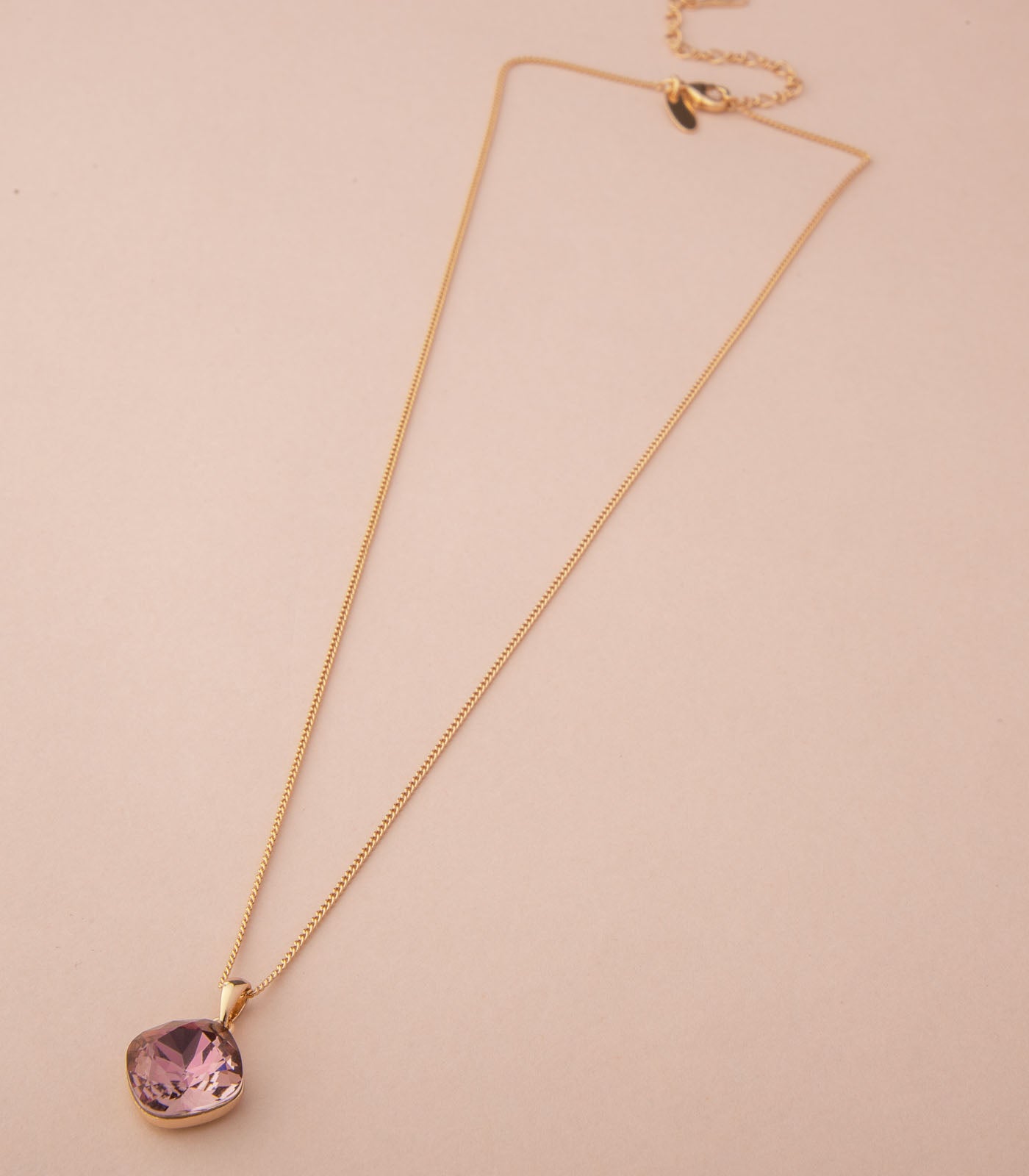 Glamorous Pink Pendant Pendant (Brass)