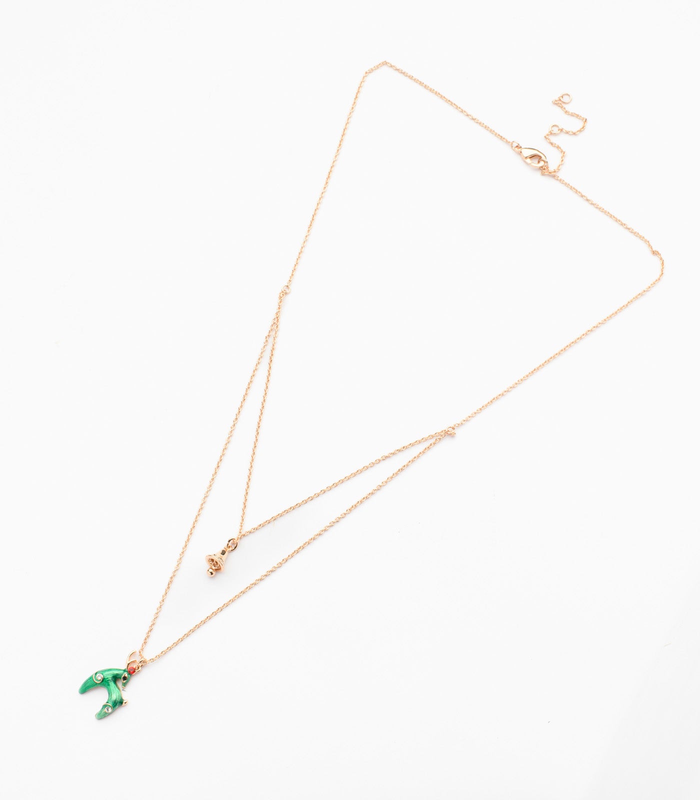 Glazing Deer With Its Golden Bell Necklace (Brass)