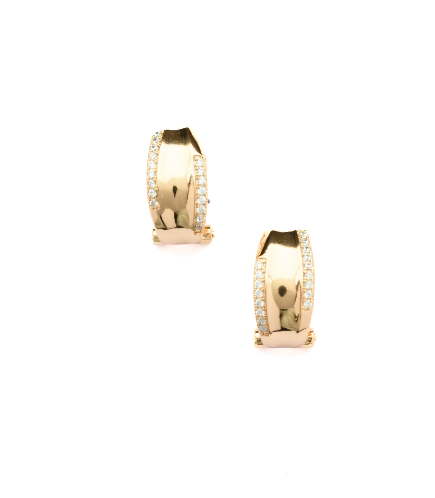 Golden Barrels Of Shiny Stones Necklace (Brass)