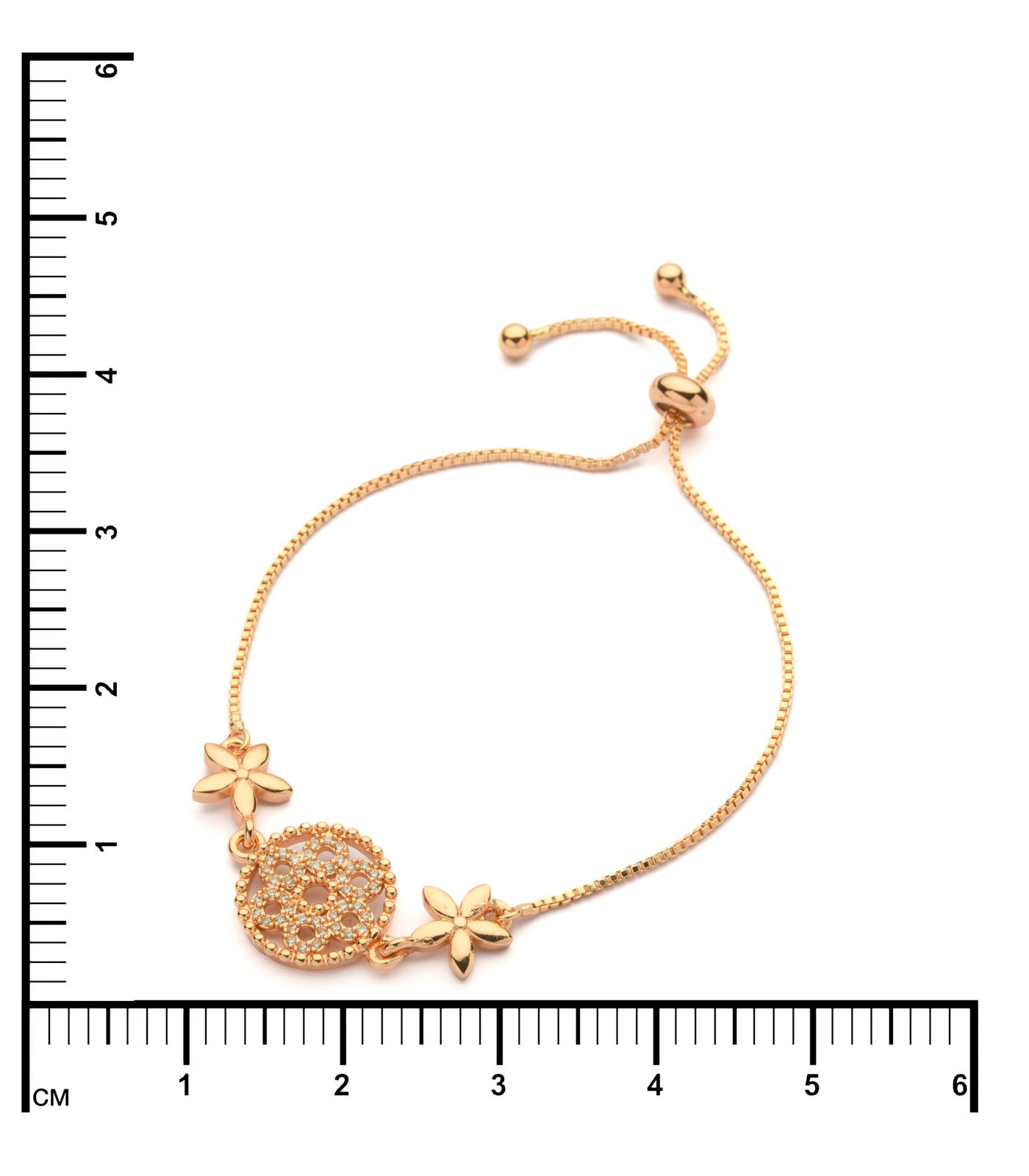 Golden Flores Bracelet (Brass)
