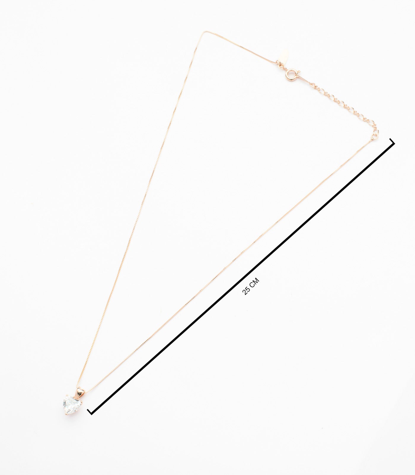 Golden Hand-Crafted Heart Of Gems Necklace (Brass)