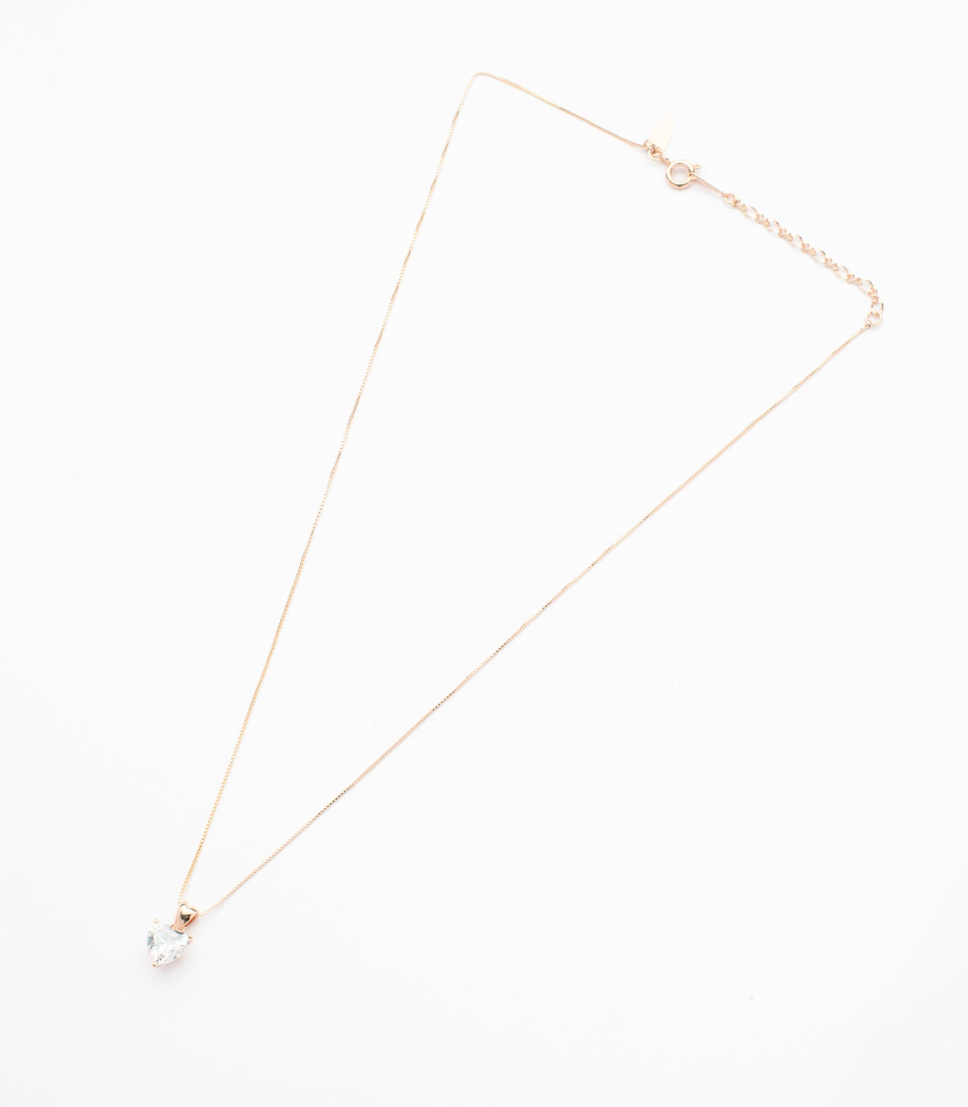 Golden Hand-Crafted Heart Of Gems Necklace (Brass)