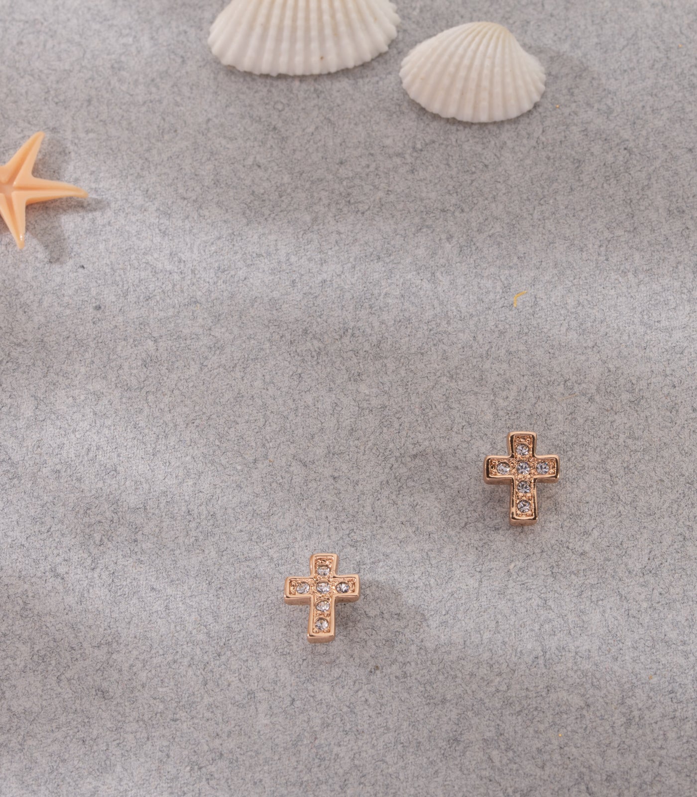 Holy Cross Earrings (Brass)