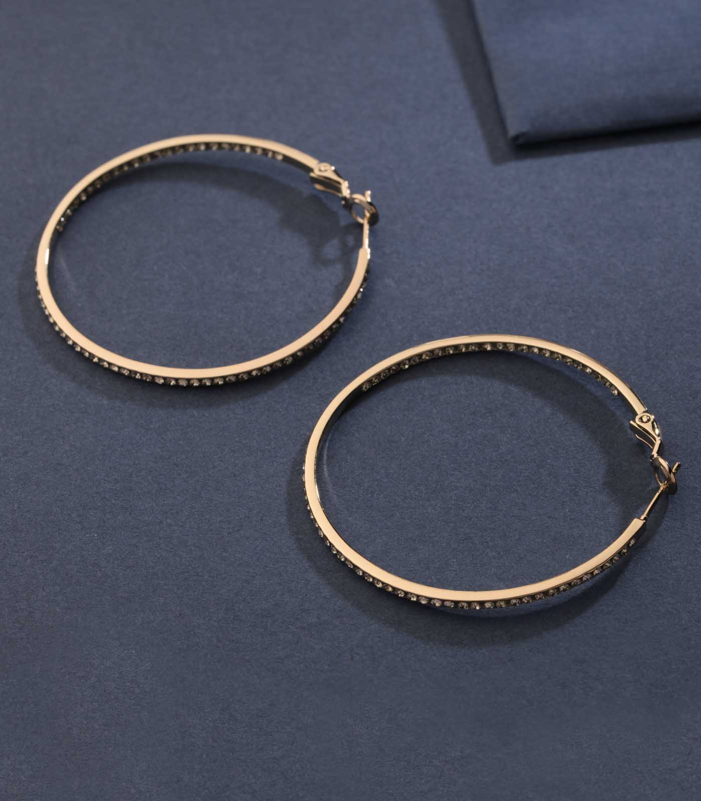 Long Silver Loops Earrings (Brass)