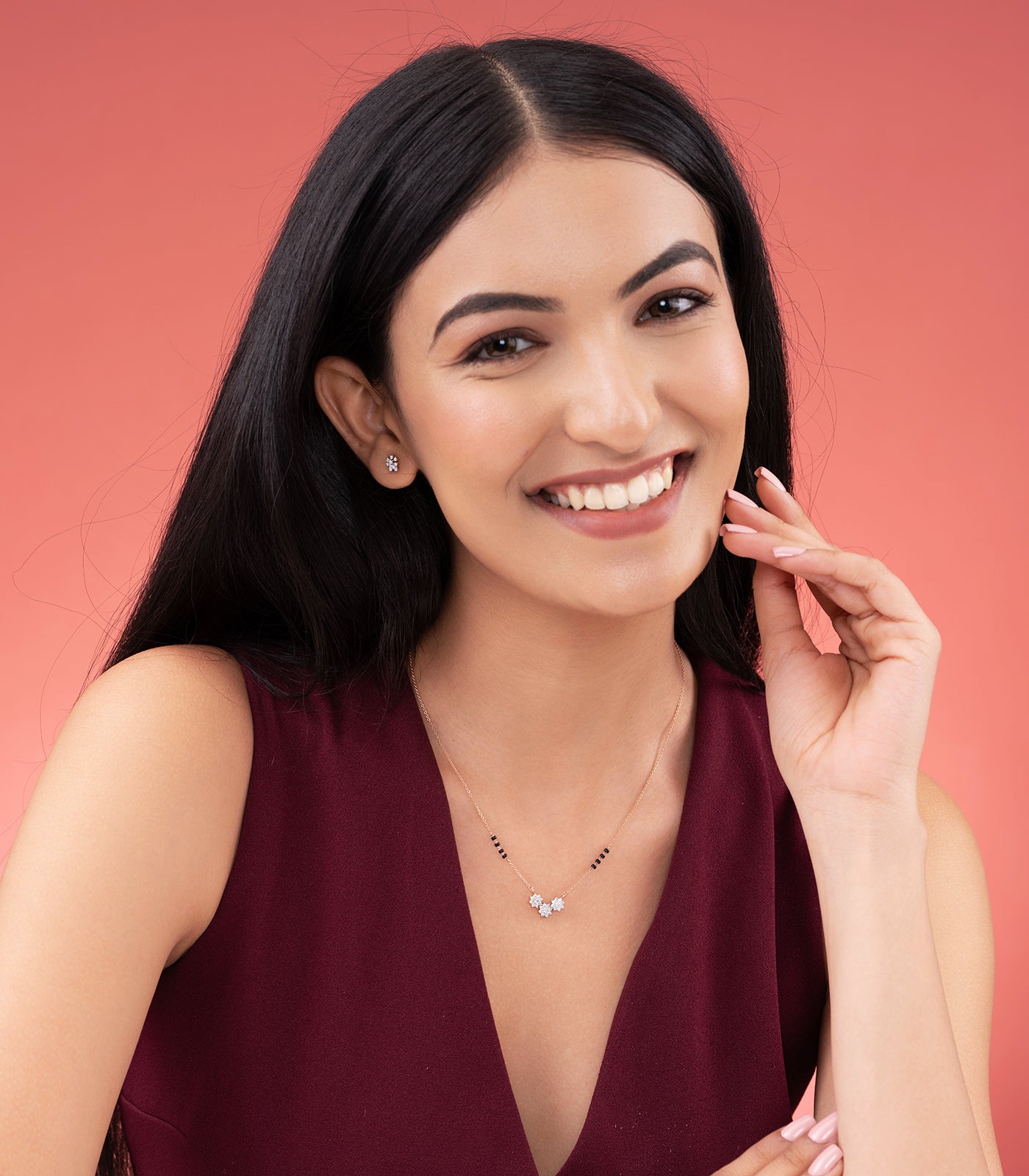 Diamond Star Triplet Mangalsutra