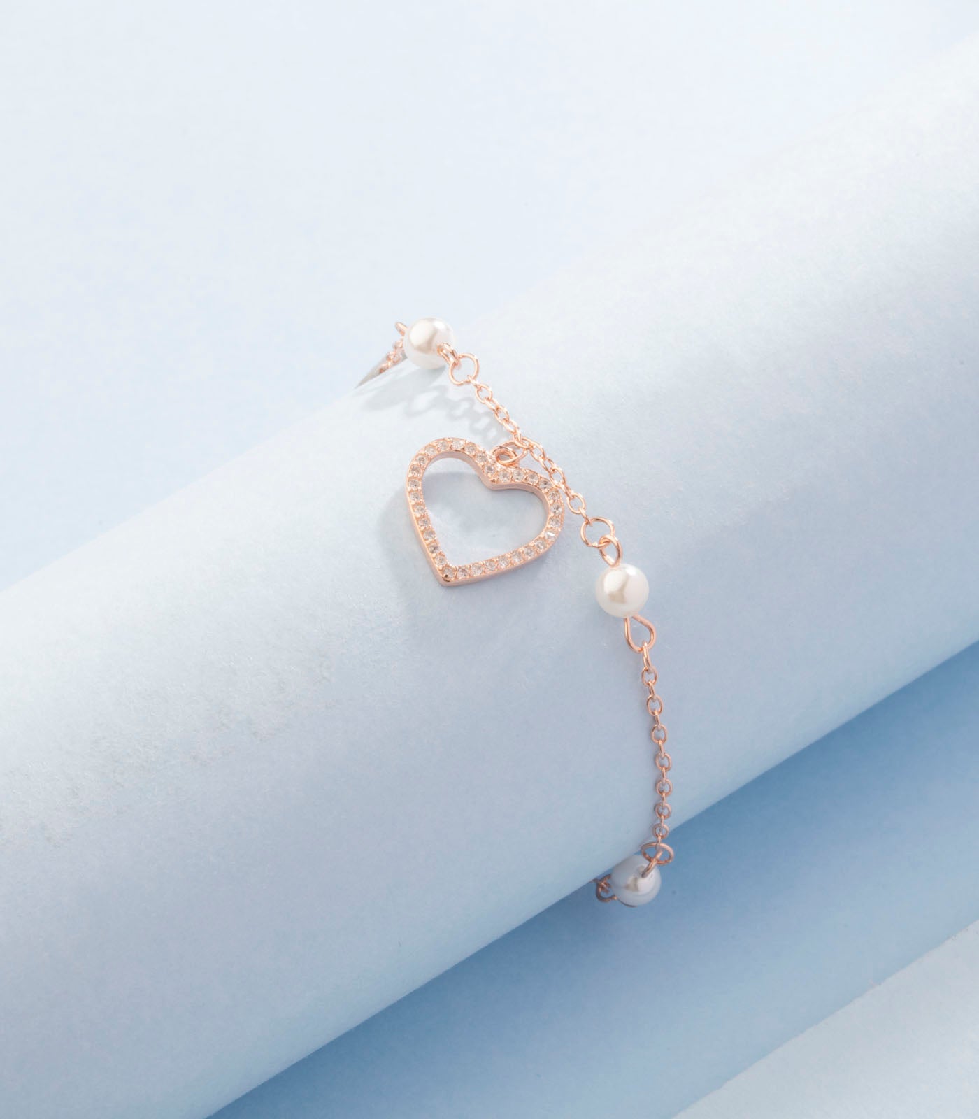 Mini heart bracelet (Silver)