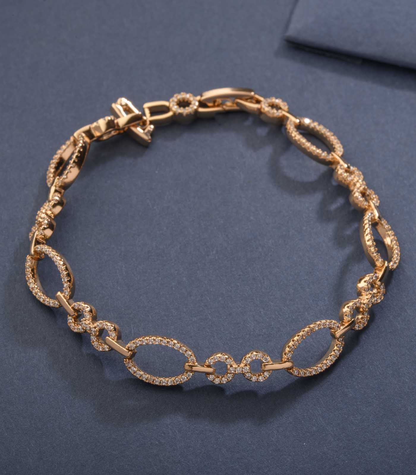 Polished Concentric Hoops Bracelet (Brass)
