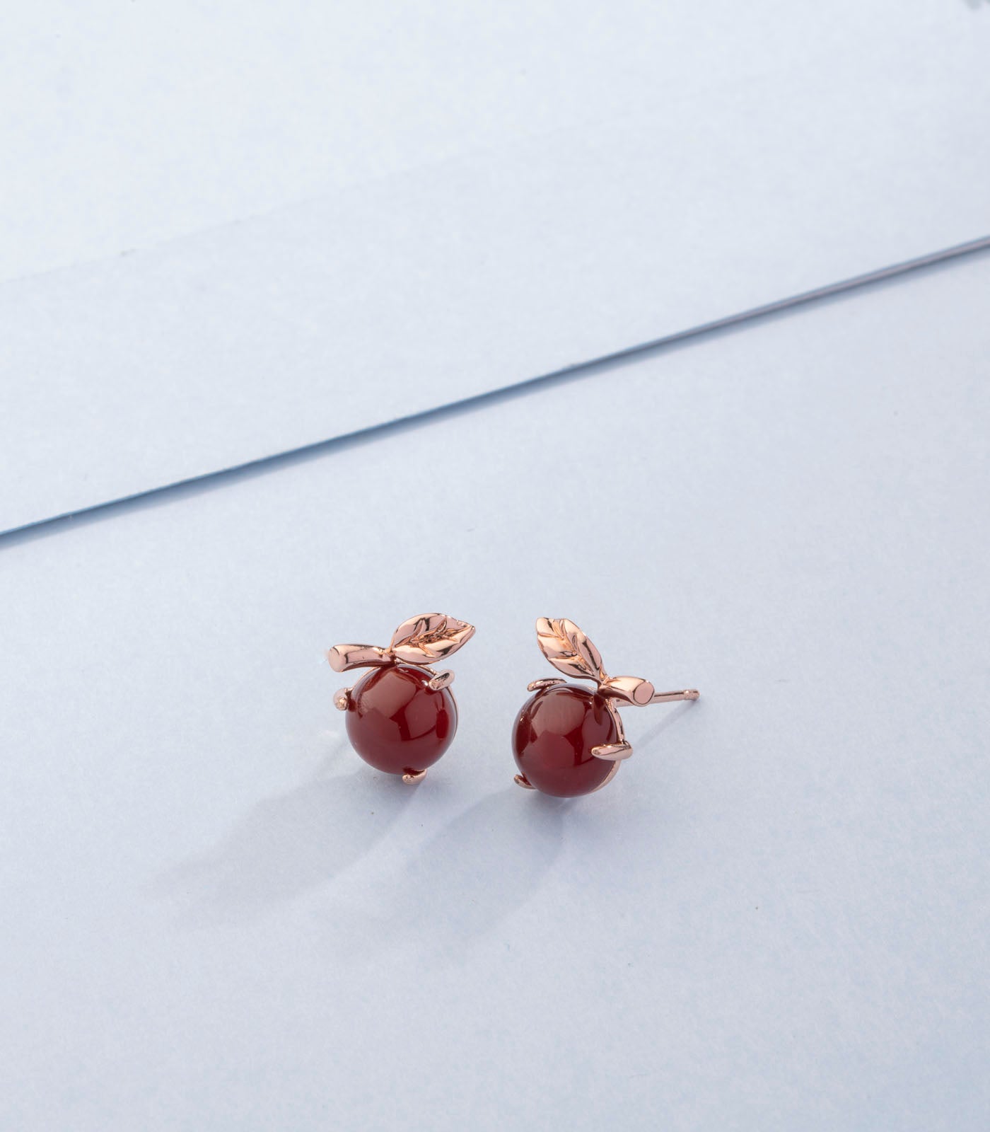 Red hot earrings (Brass)