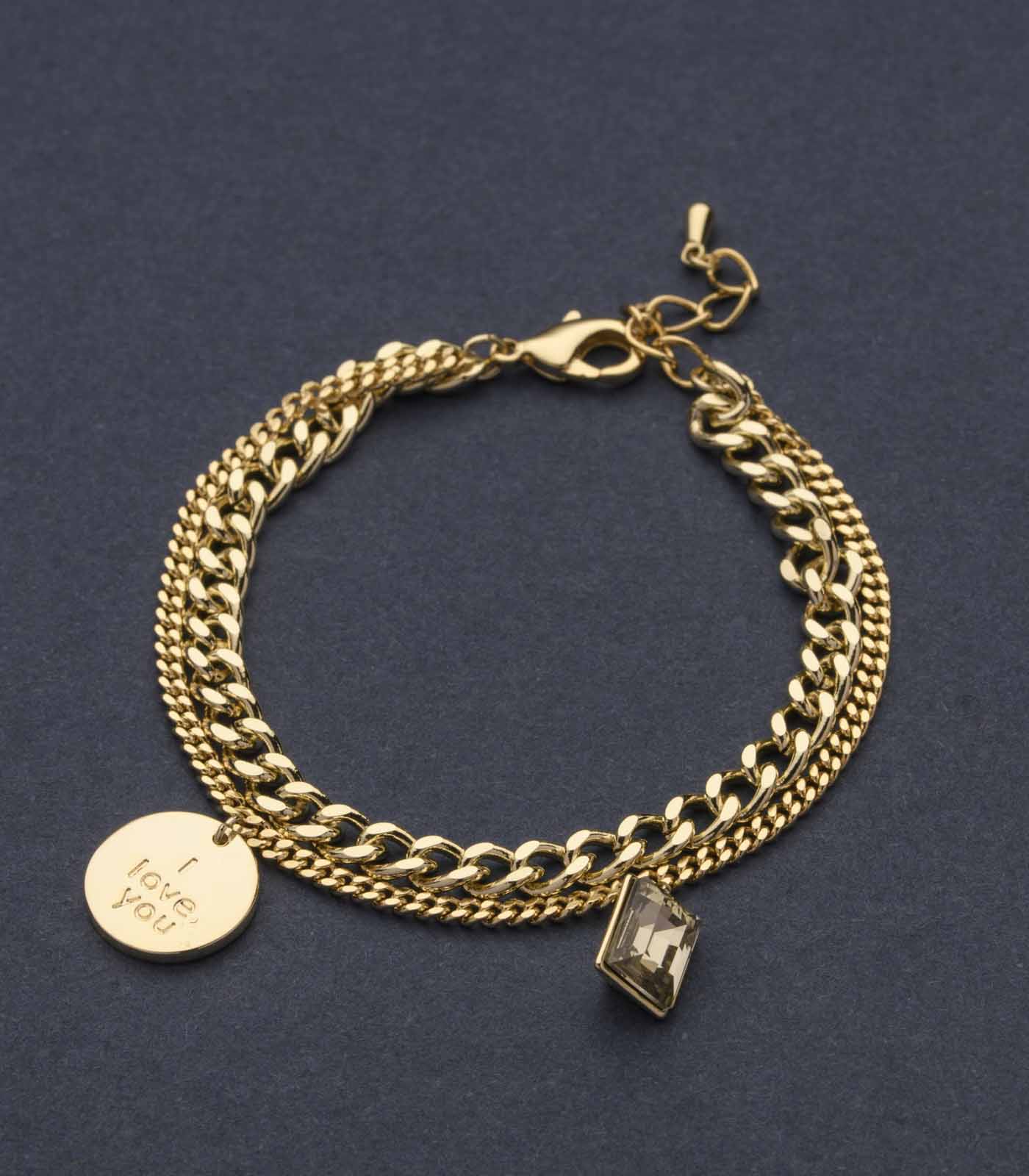 Rocky Styled Stunning Chain Bracelet (Brass)