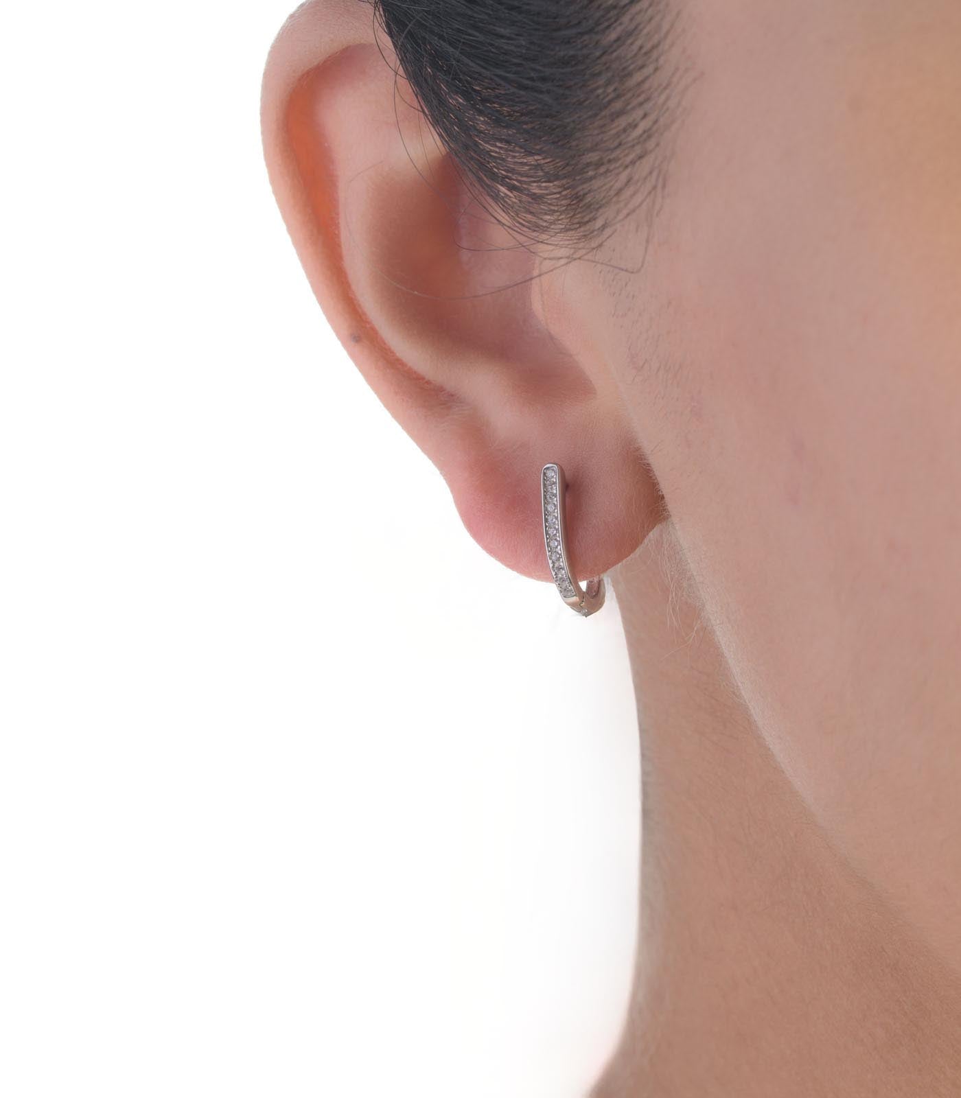 Elegant Rhythm Hoops (Silver)