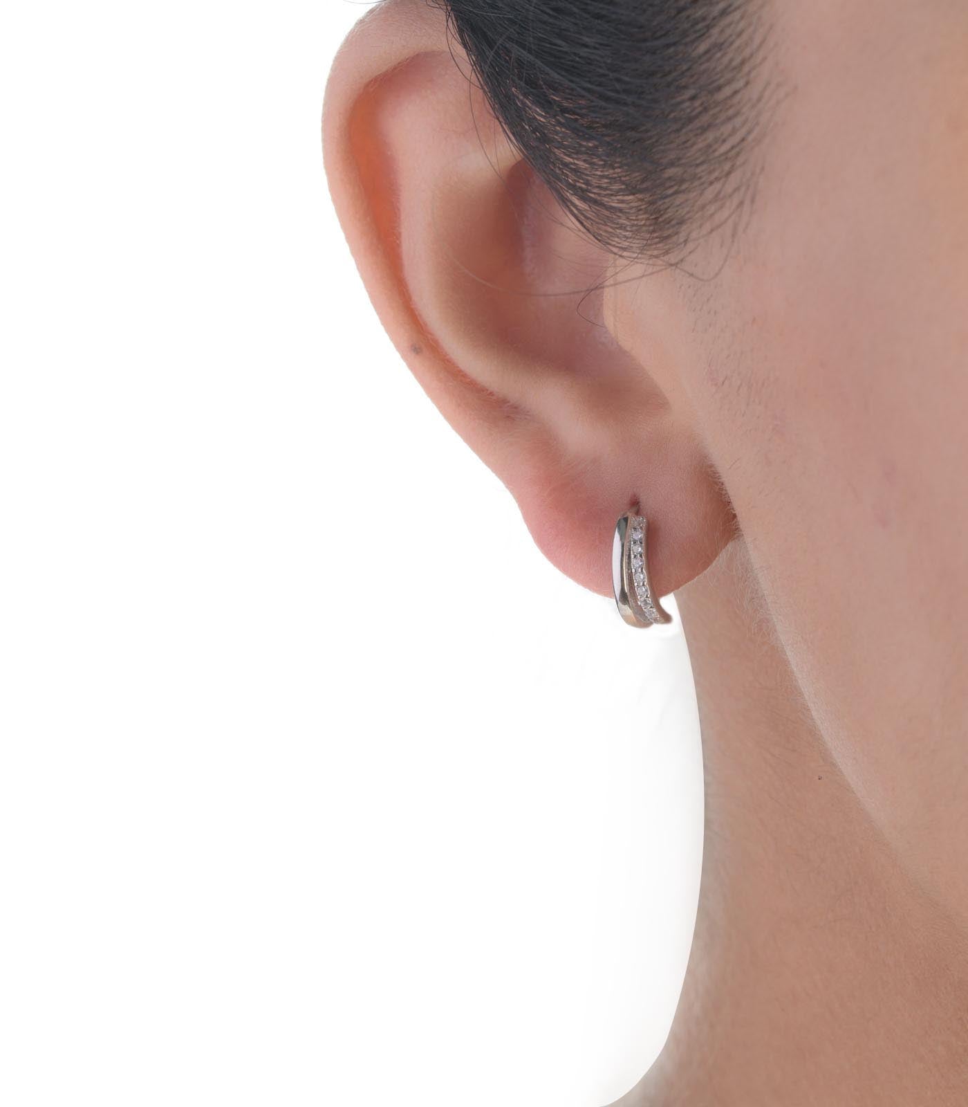 Gorgeous Gleam Hoops  (Silver)
