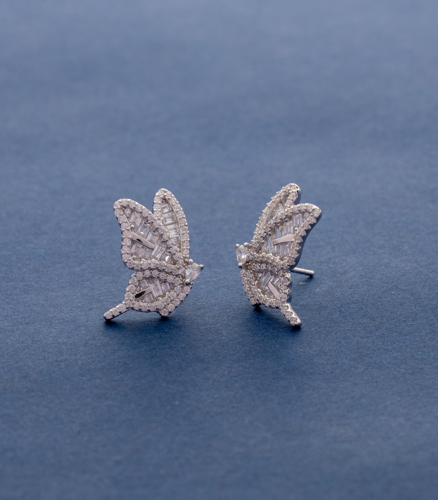 Sassy Butterfly Earrings (Silver)