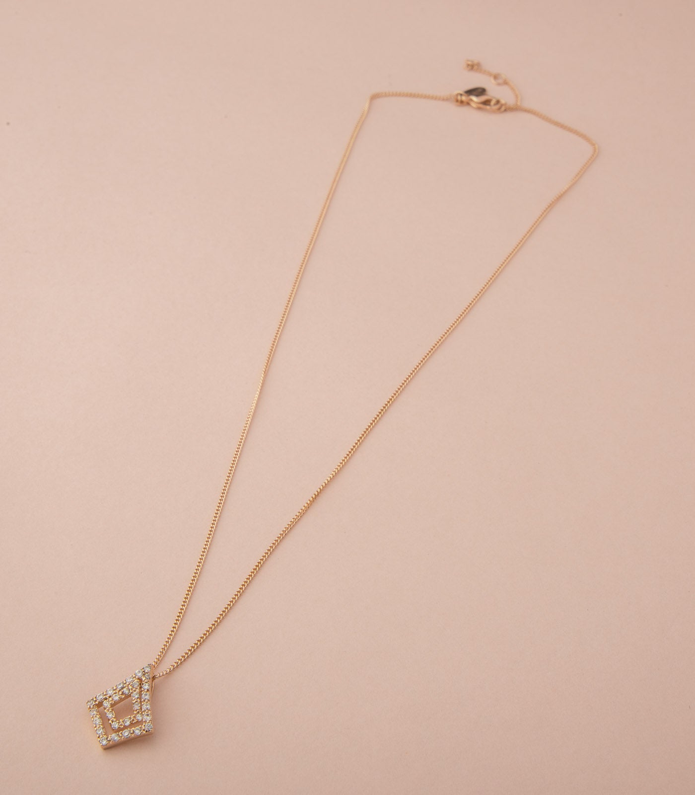 Shimmer Triangles - Golden color Pendant (Brass)