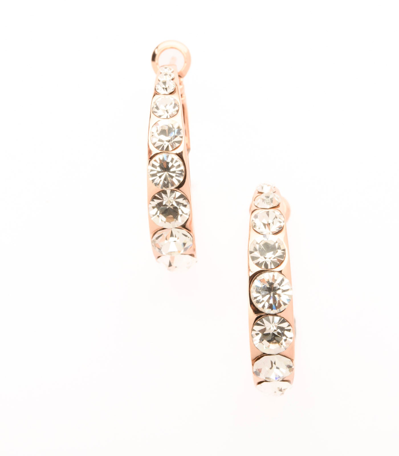 Shiny Brass Plate Of The Sparkling Stones Earrings (Brass)
