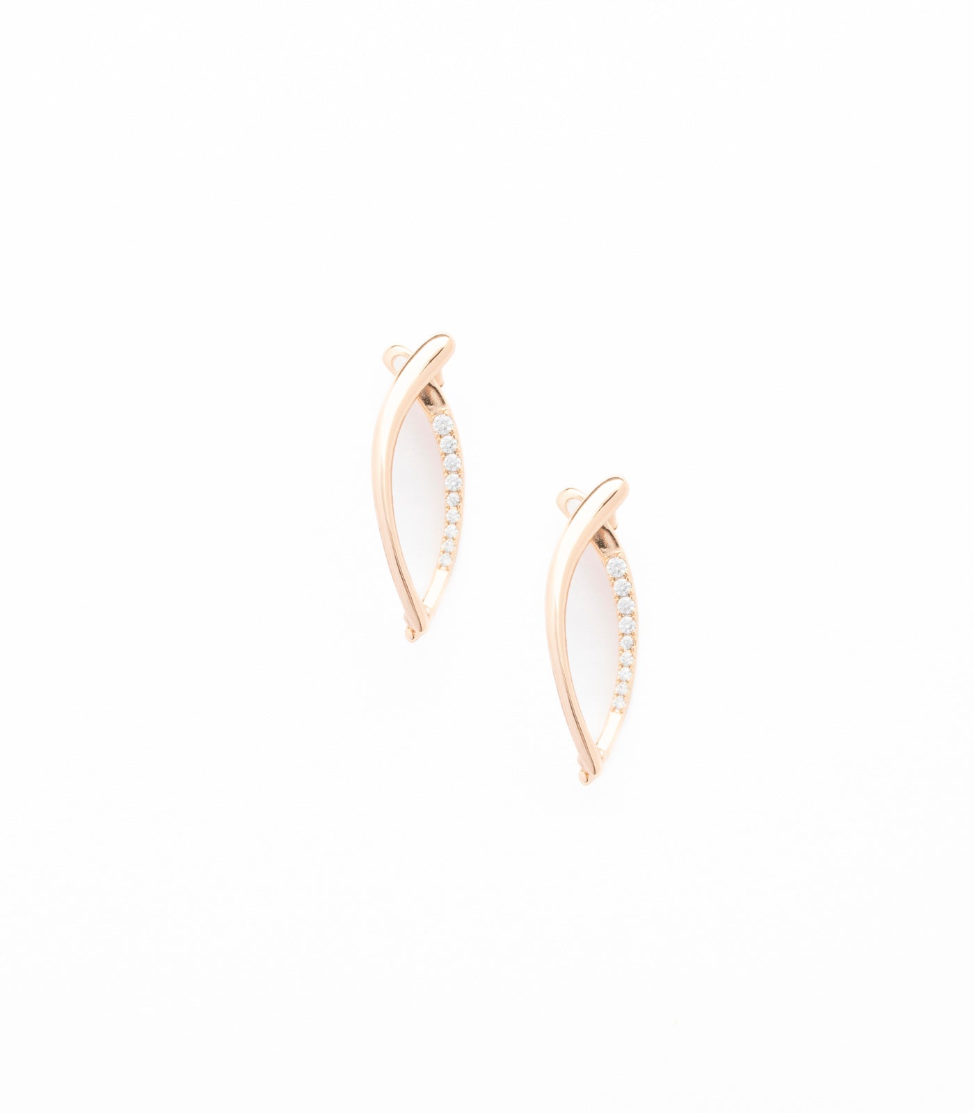 Shiny Drop Earrings (Brass)