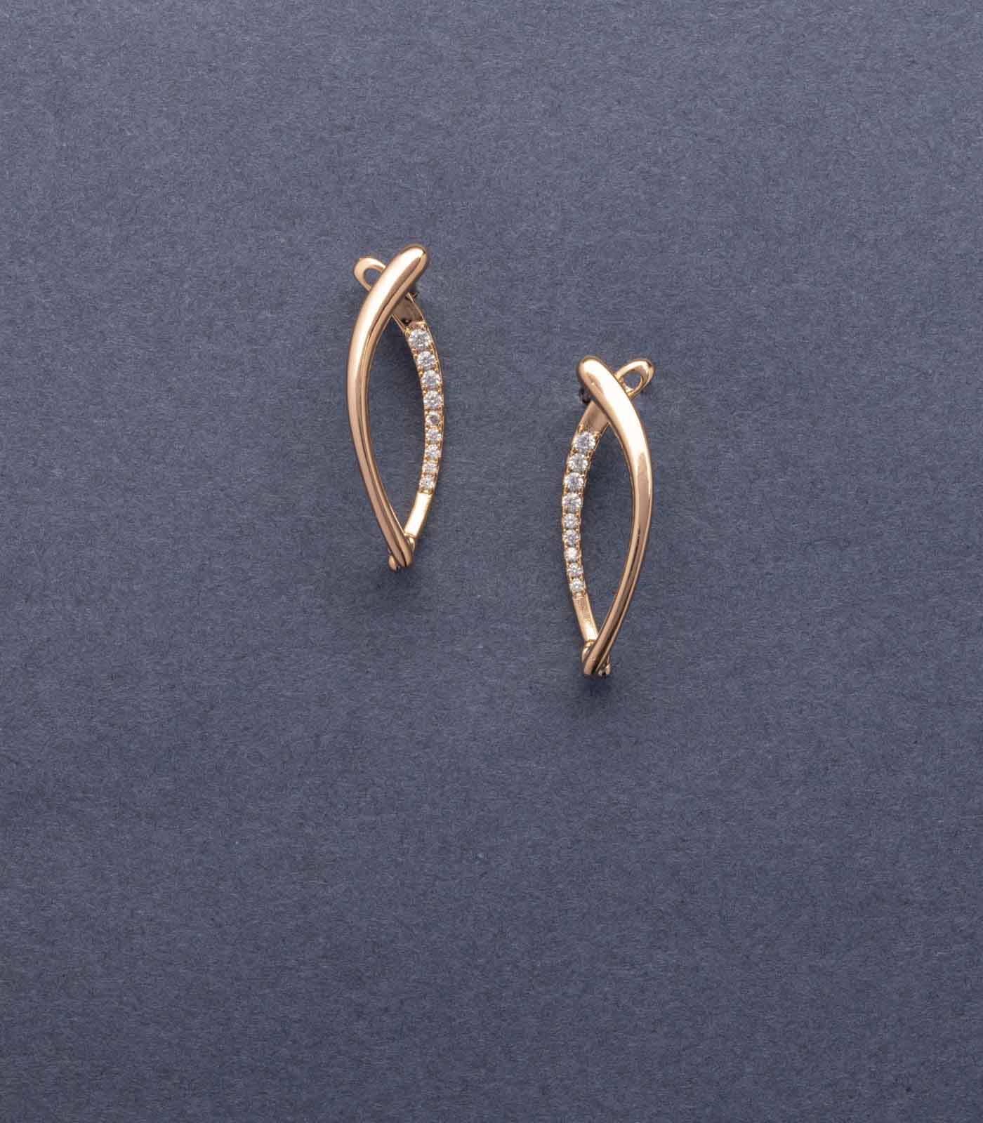 Shiny Drop Earrings (Brass)