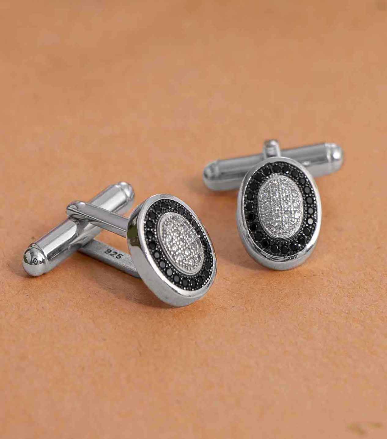 Silver Fancy Cufflinks