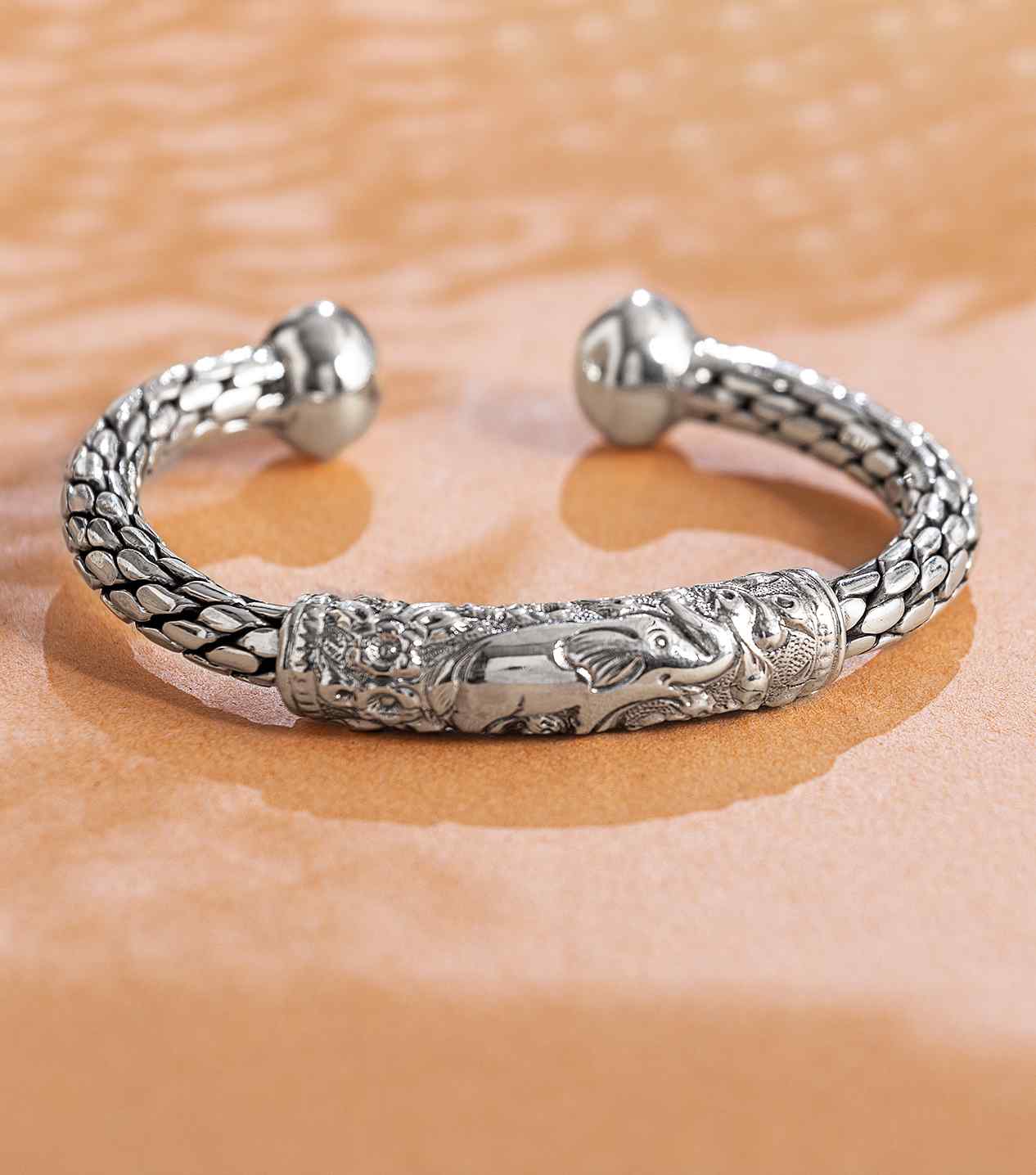 Silver Fancy Men's Bracelet