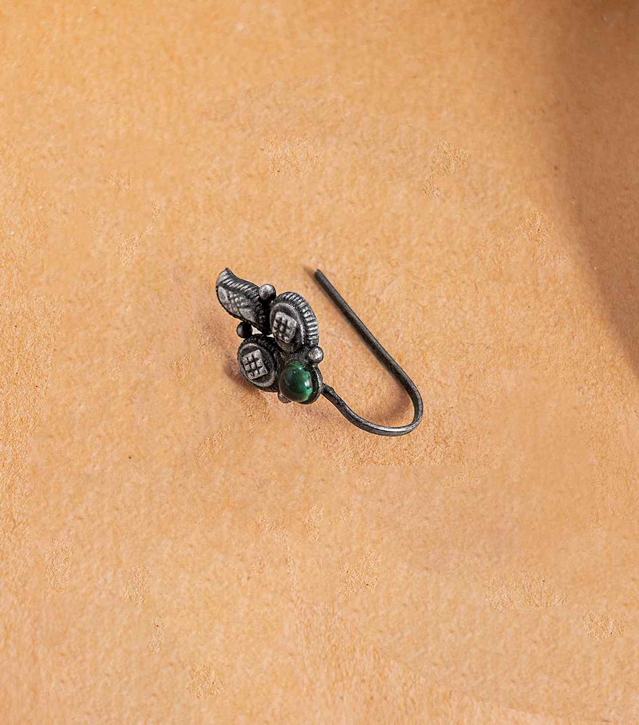 Silver Fancy Nose Pin