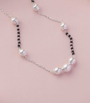 Silver Pearl Mangalsutra