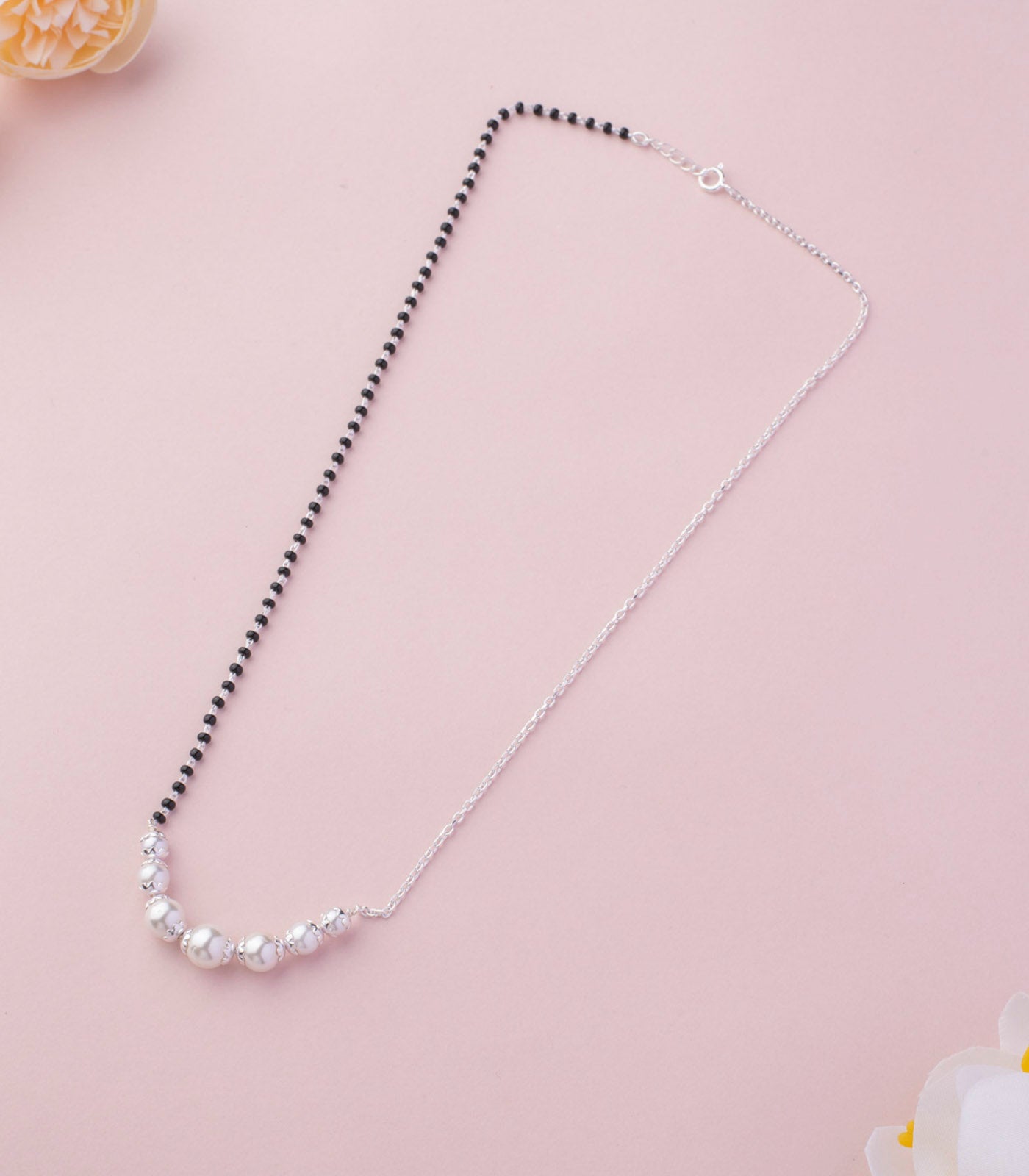 Silver Pearl Mangalsutra