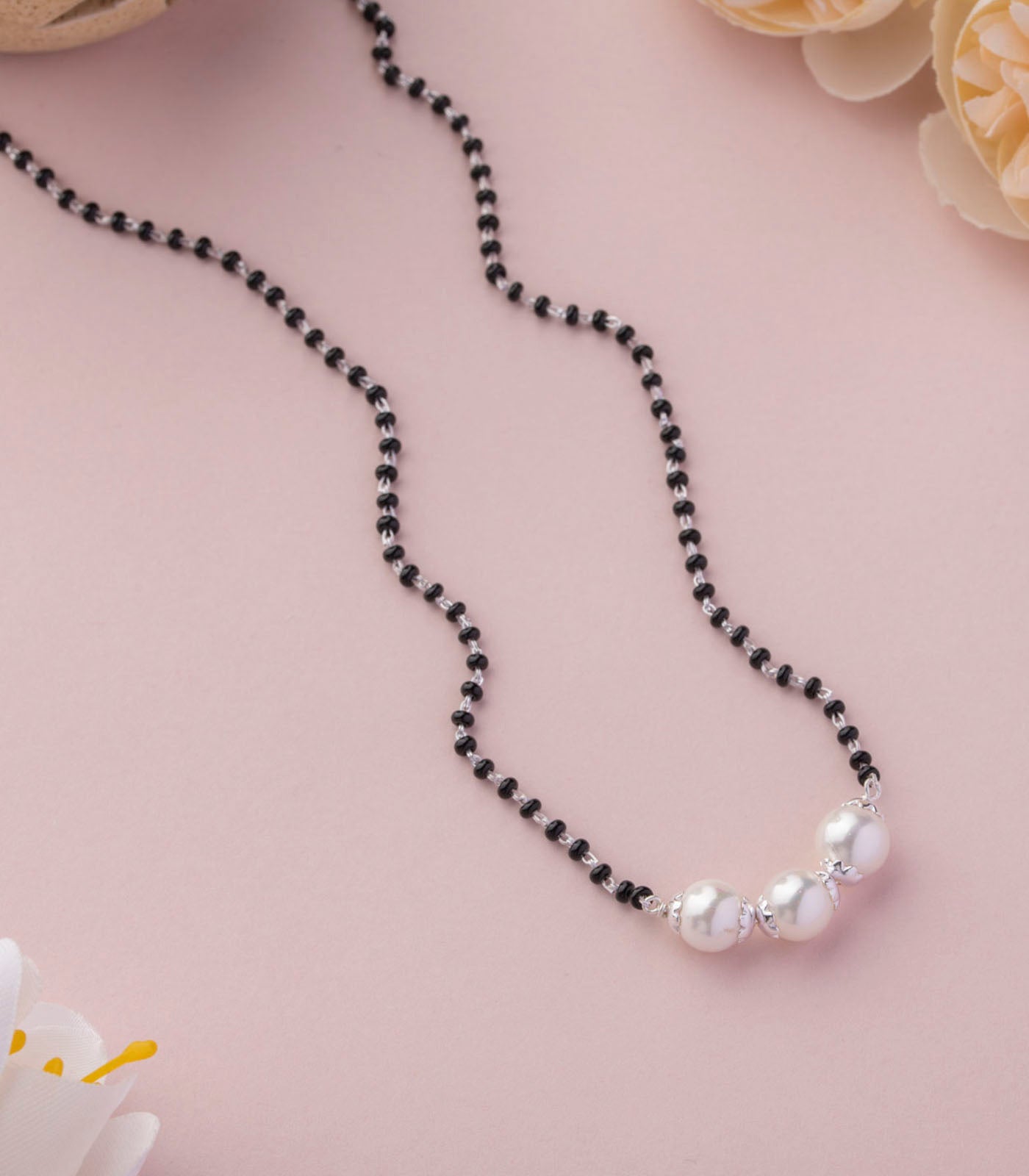Silver Pearl Mangalsutra