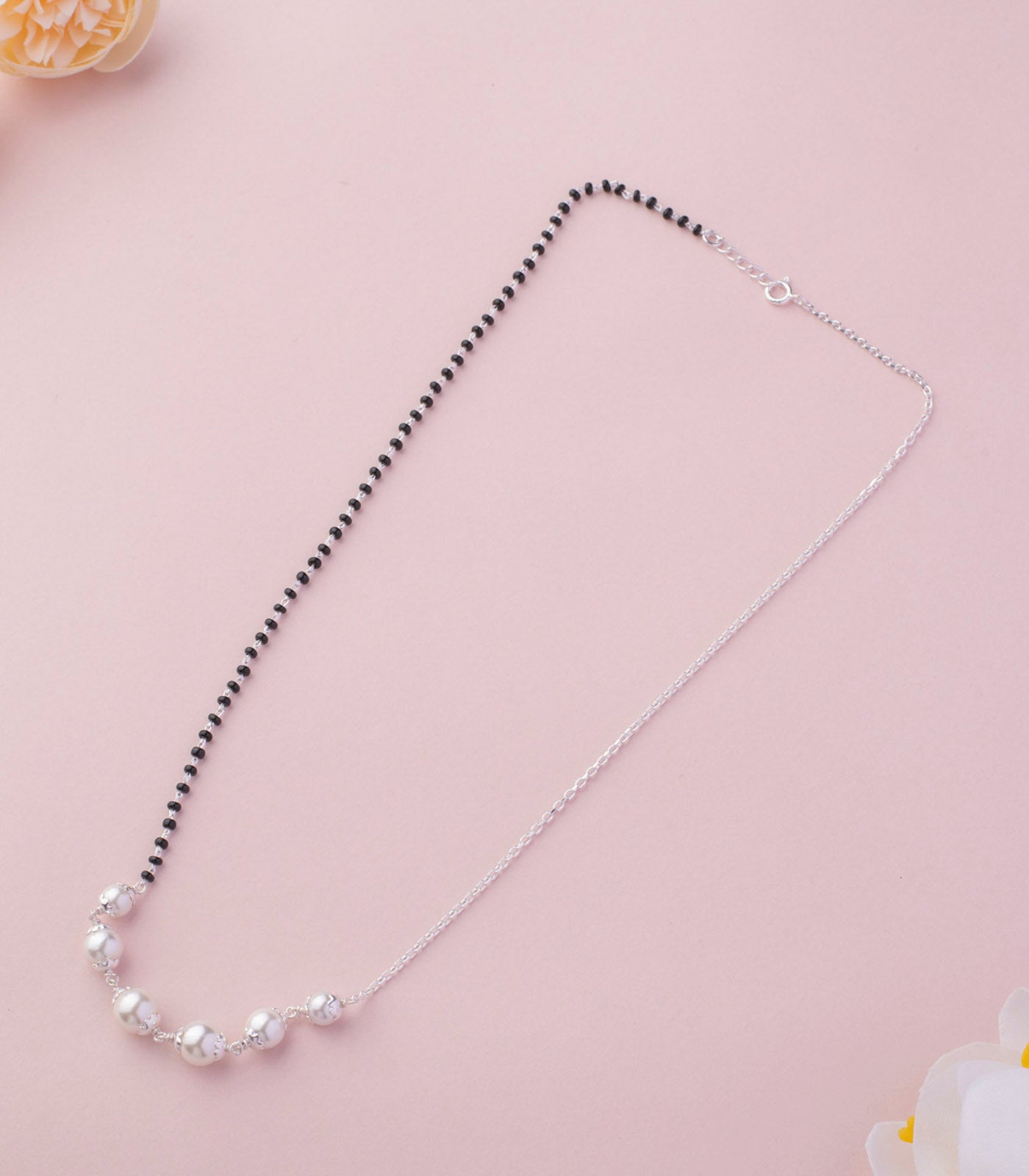 Silver Pearl Mangalsutra