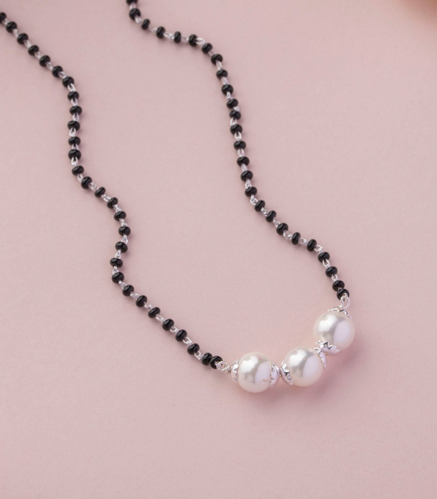 Silver Pearl Mangalsutra