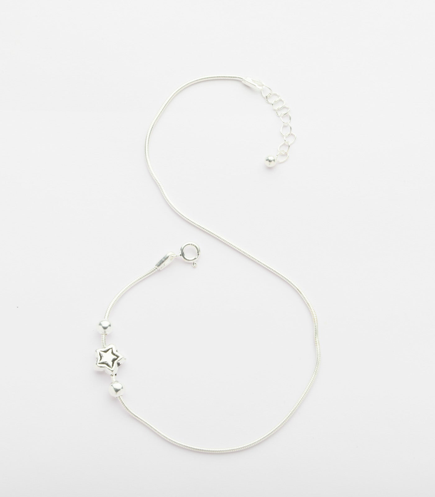 Silver Star Trail Anklet (Silver)