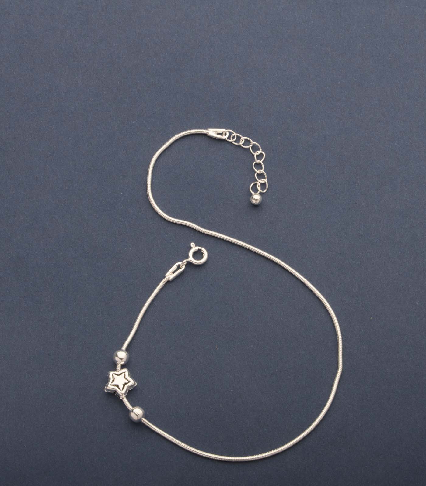 Silver Star Trail Anklet (Silver)
