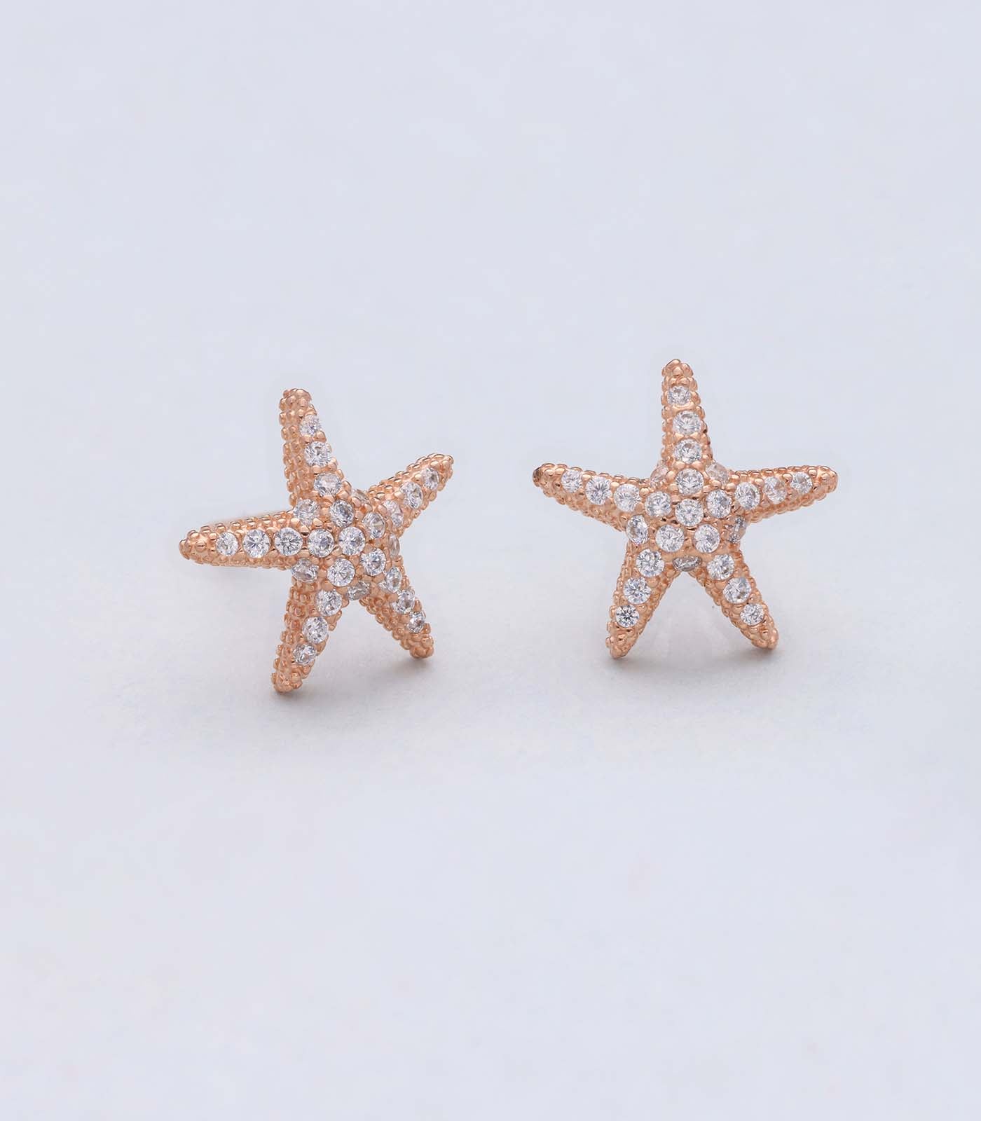 Simple star earrings(Silver)