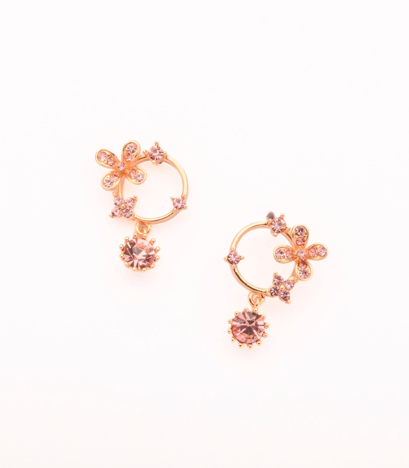 Sparkling Circles Of Flowers Of Gems Tops (Brass)