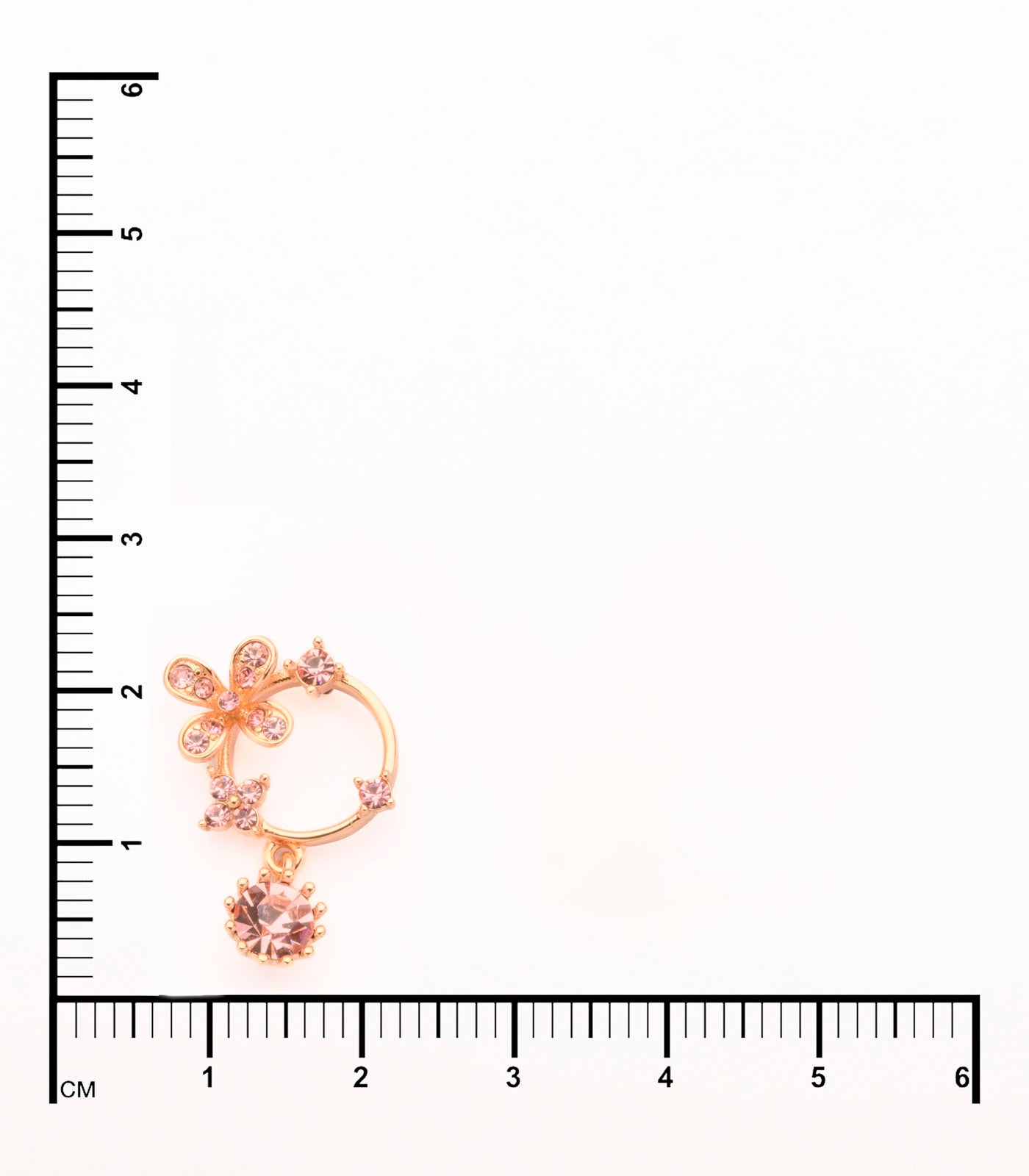 Sparkling Circles Of Flowers Of Gems Tops (Brass)