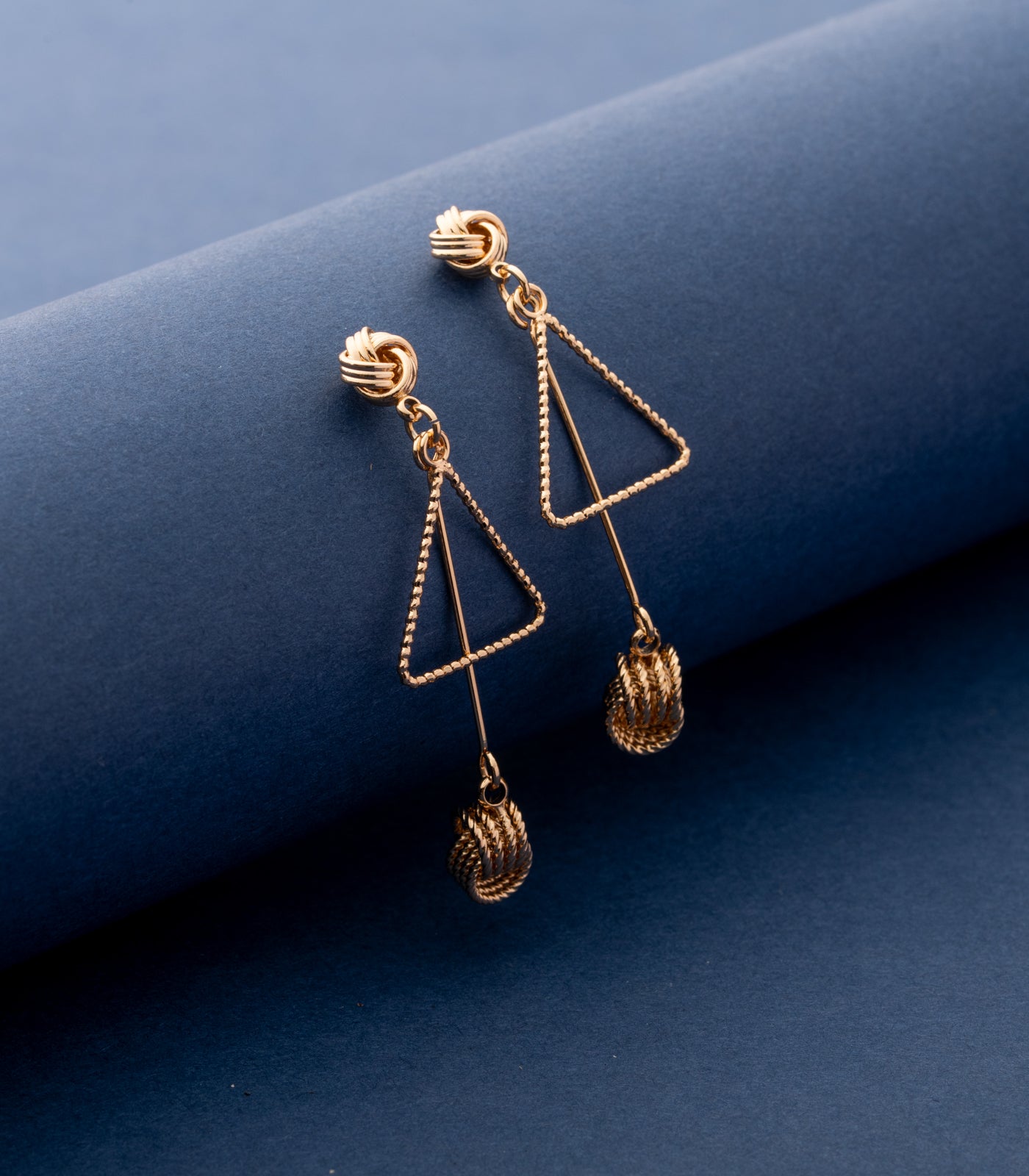 Stunning Triangle Earrings (Brass)