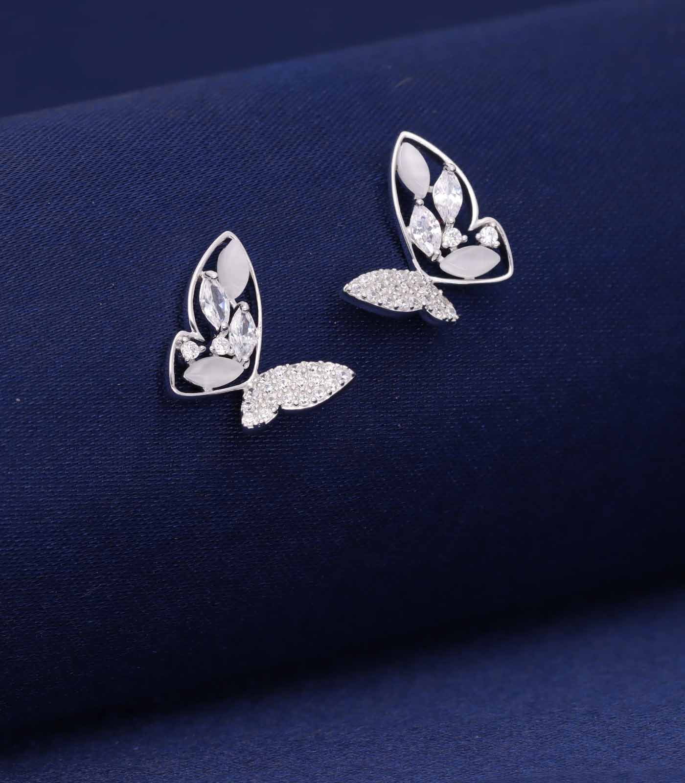 Stunning silver butterfly tops(Silver)