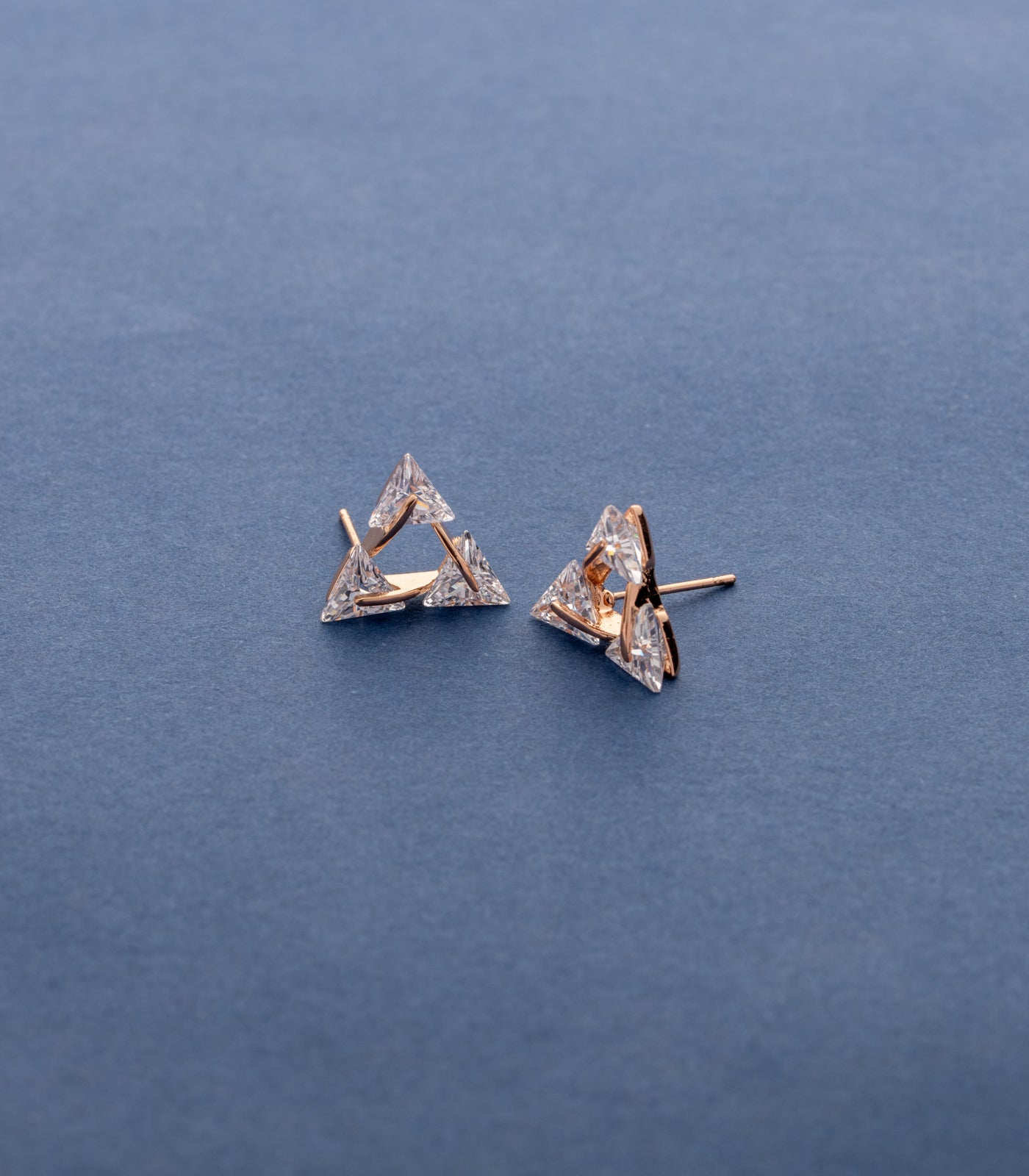 Tangy Triangle Earrings (Brass)