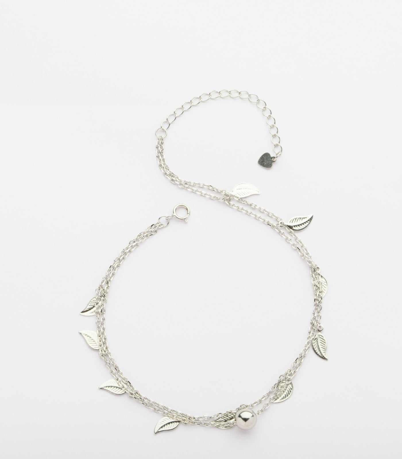 Thread Of The Windy Leaves Anklet (Silver)