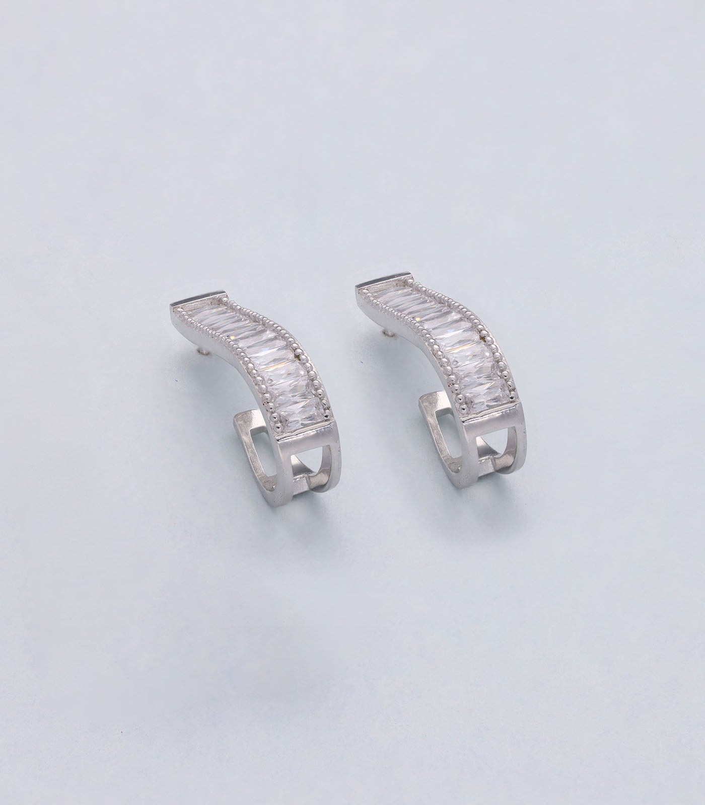 Tik tok earrings(Silver)