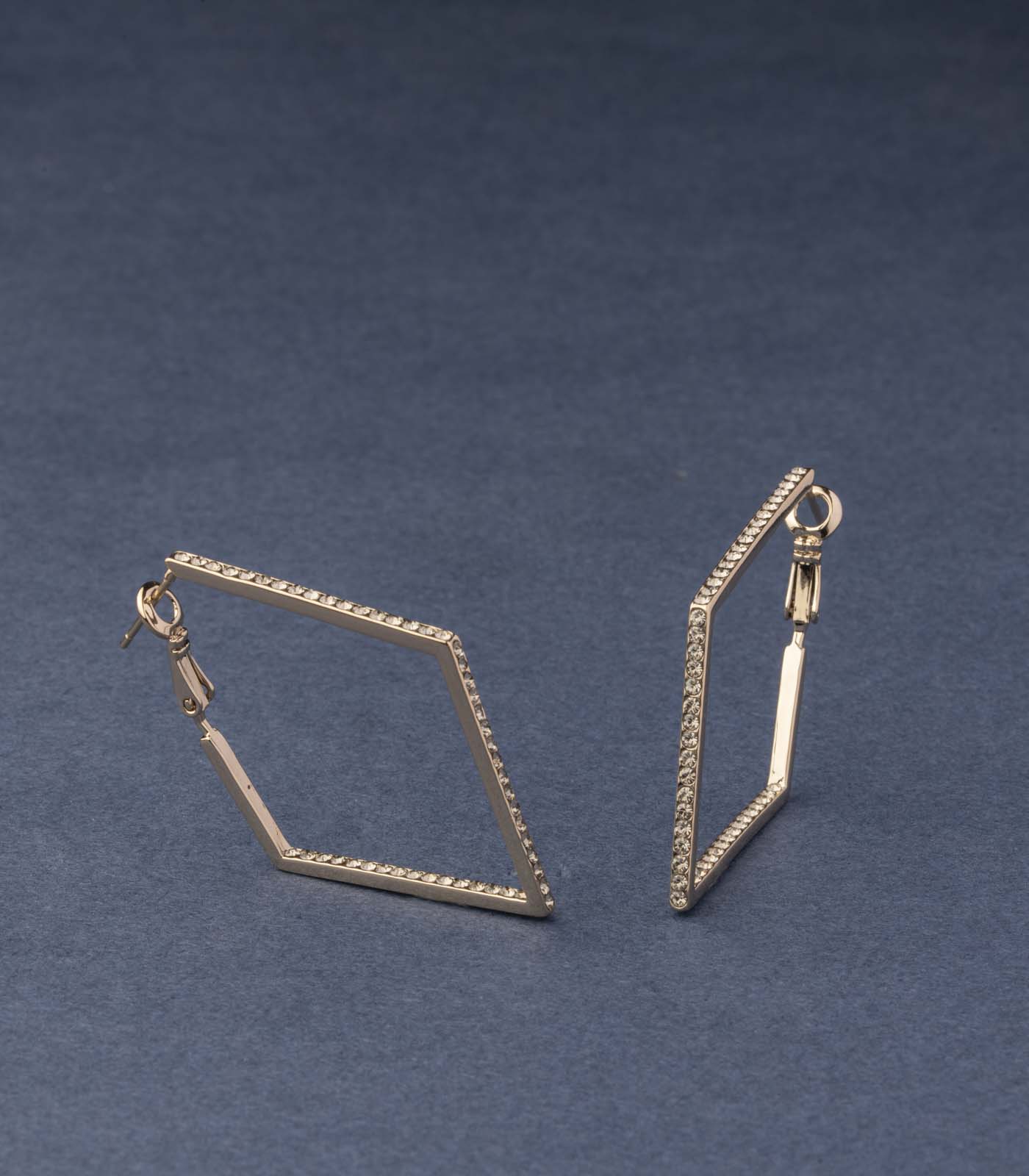 Trendy Diamond Shape Earrings (Brass)
