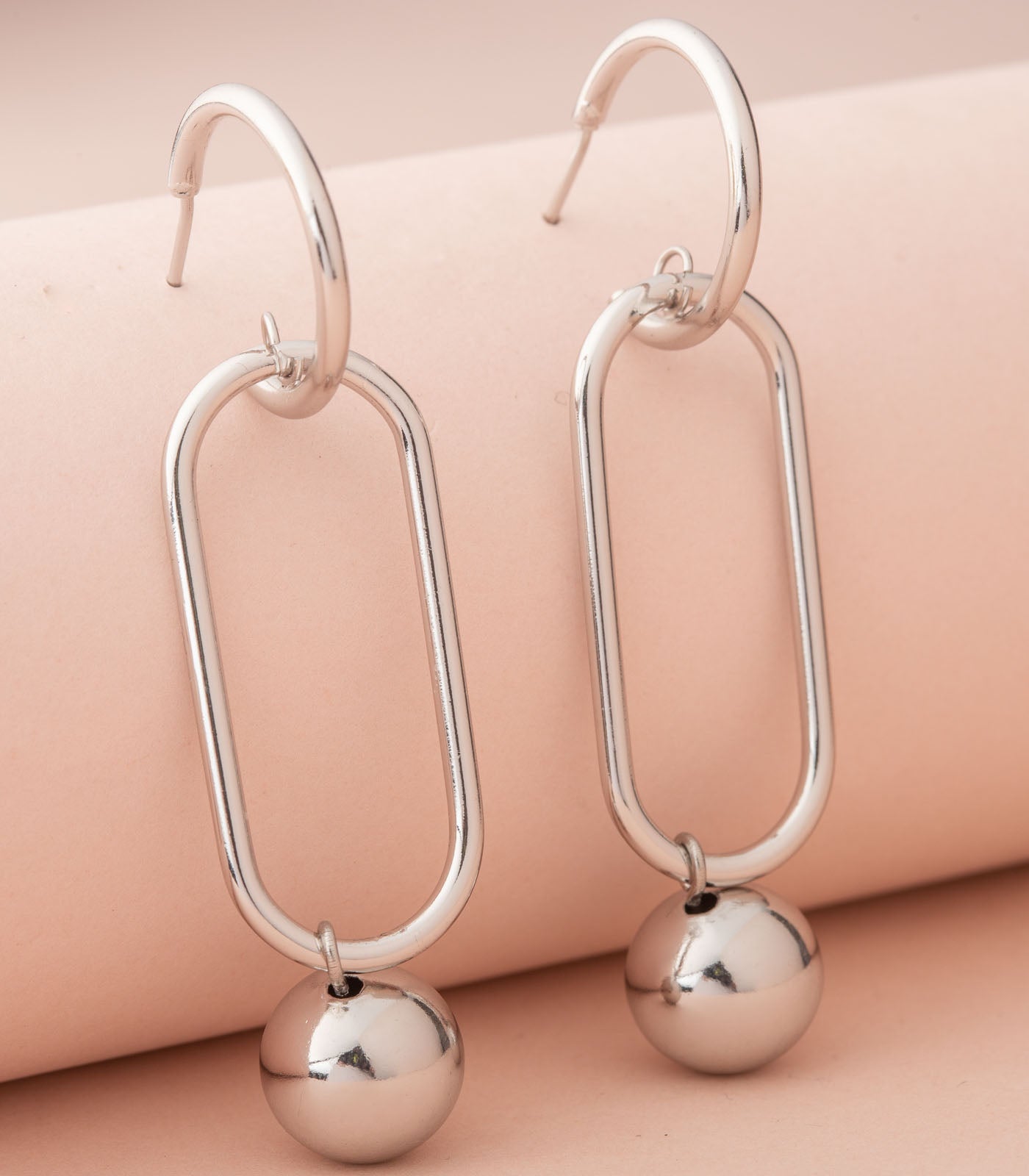 Trendy Drop Lock Earrings (Brass)